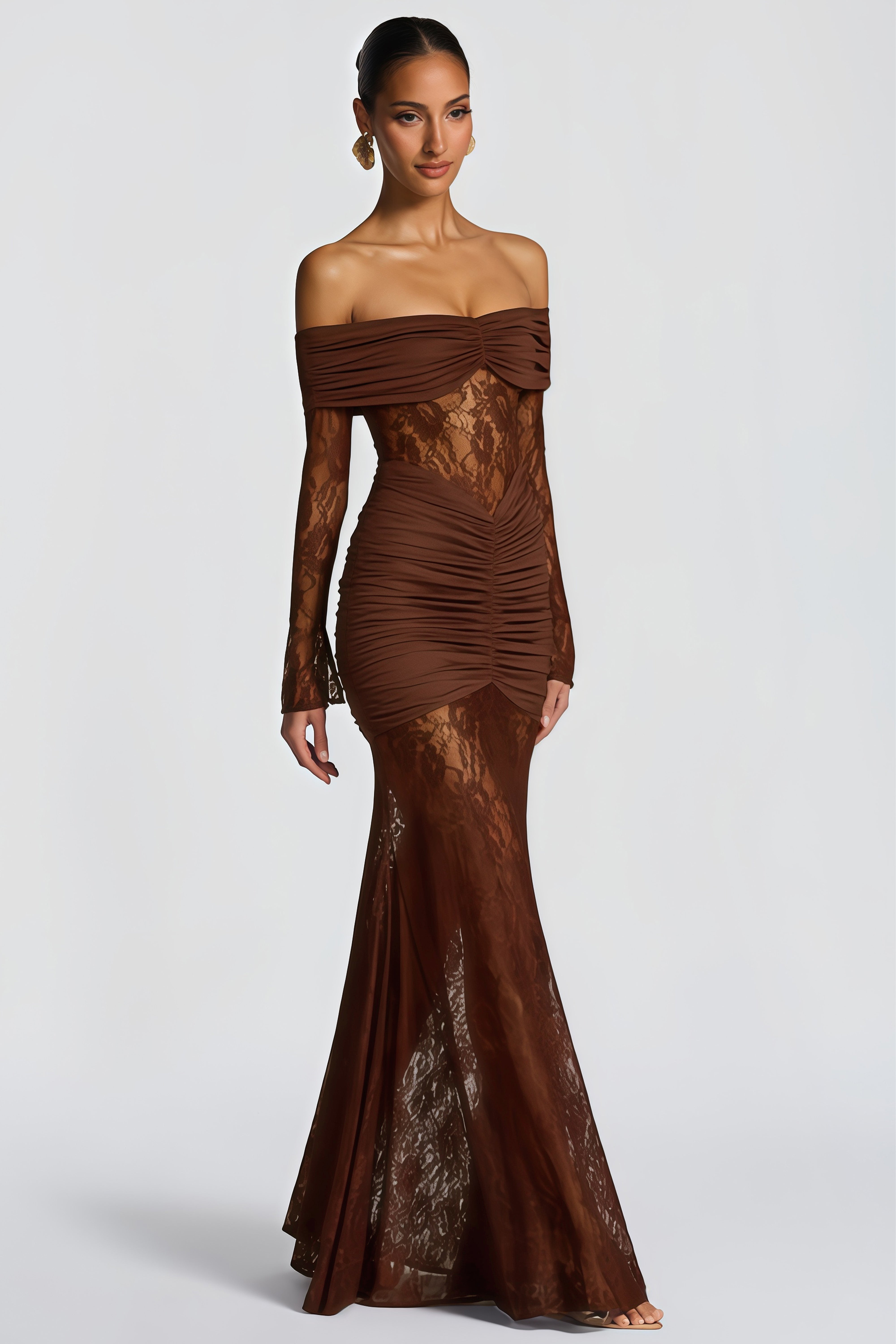 Brigitte Maxikleid Braun | FormaLuxe
