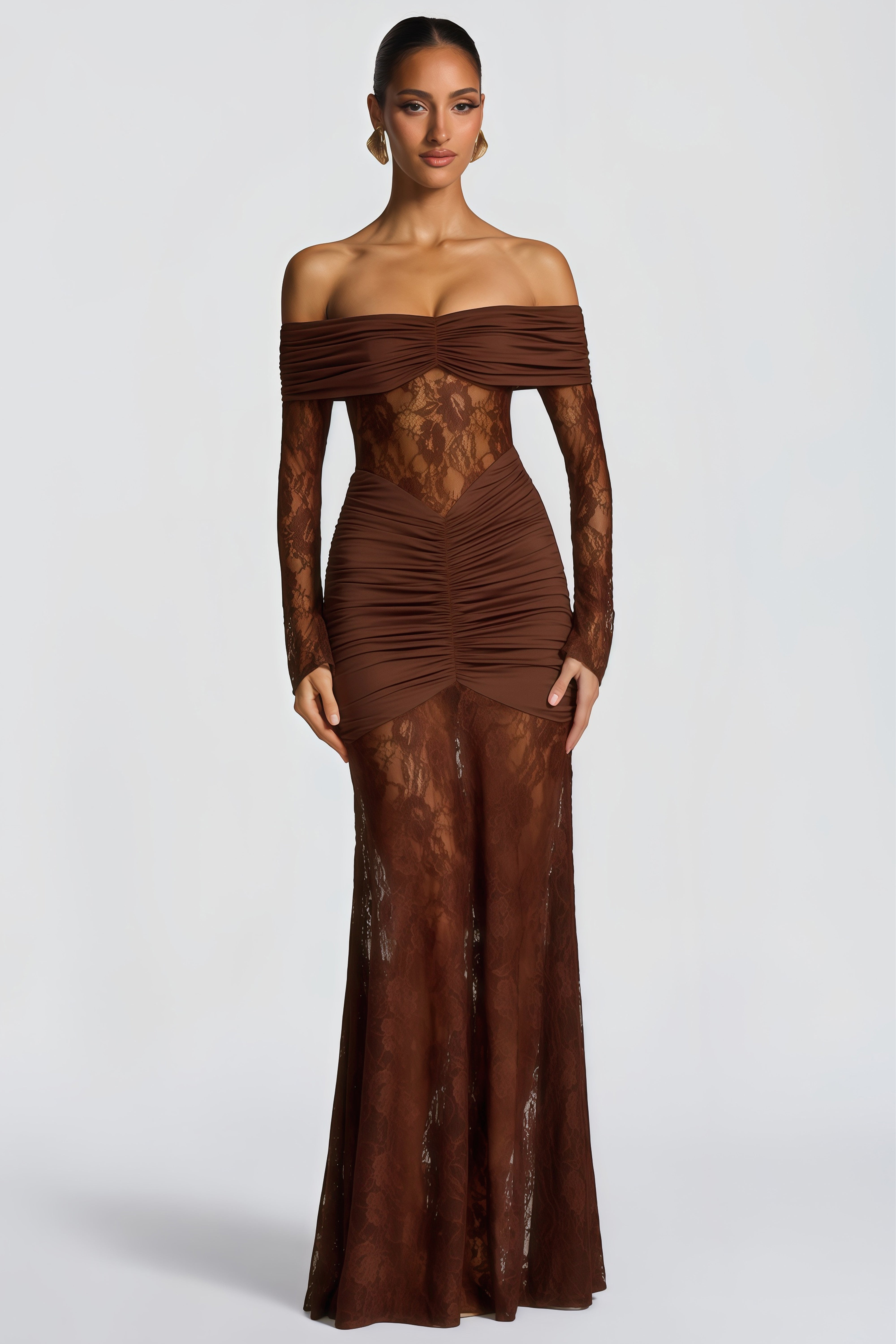 Brigitte Maxikleid Braun | FormaLuxe