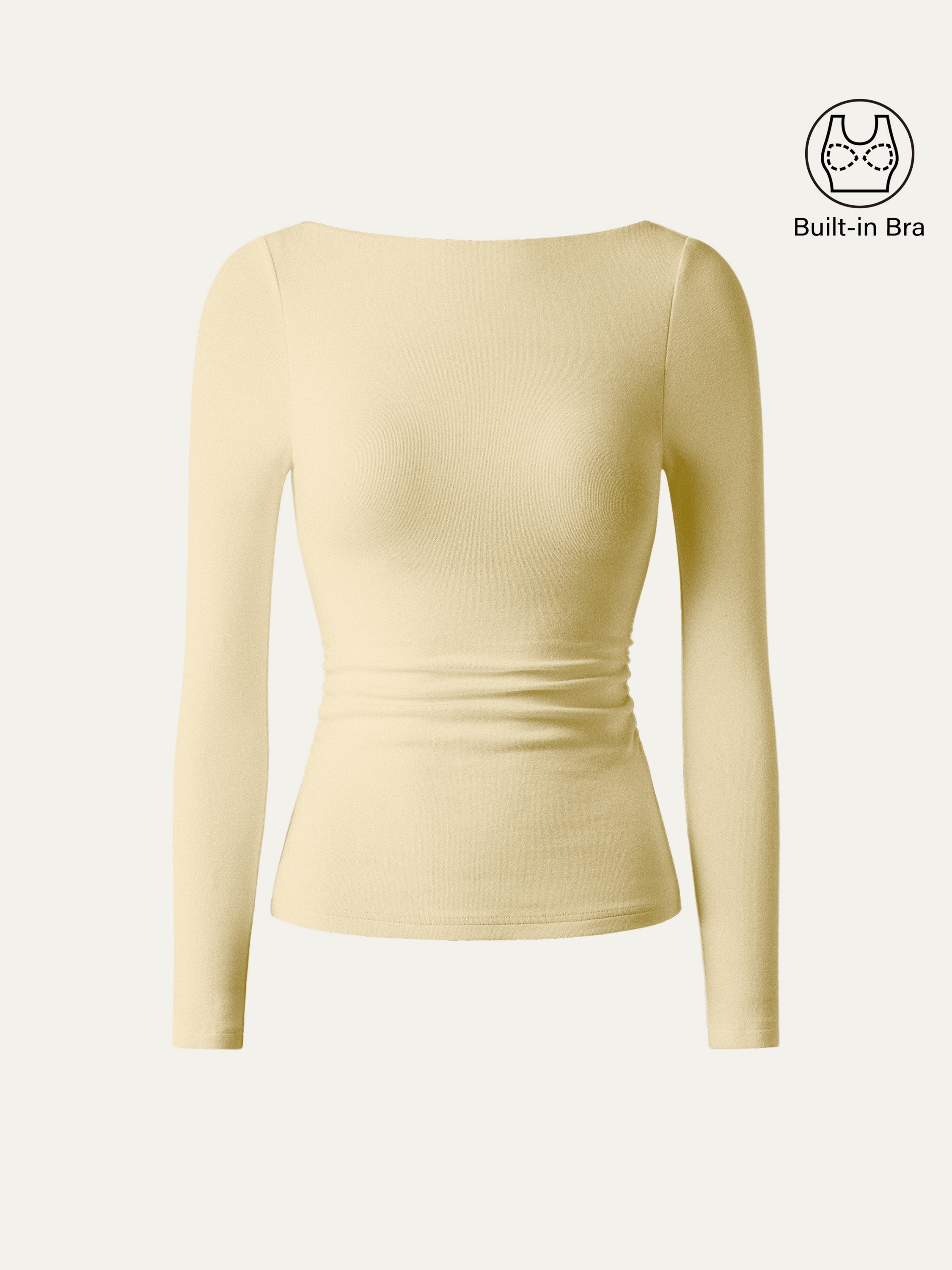 Open-Back Bandless Brami Top Butter Yellow – Women > Tops > Bra Tops | FormaLuxe