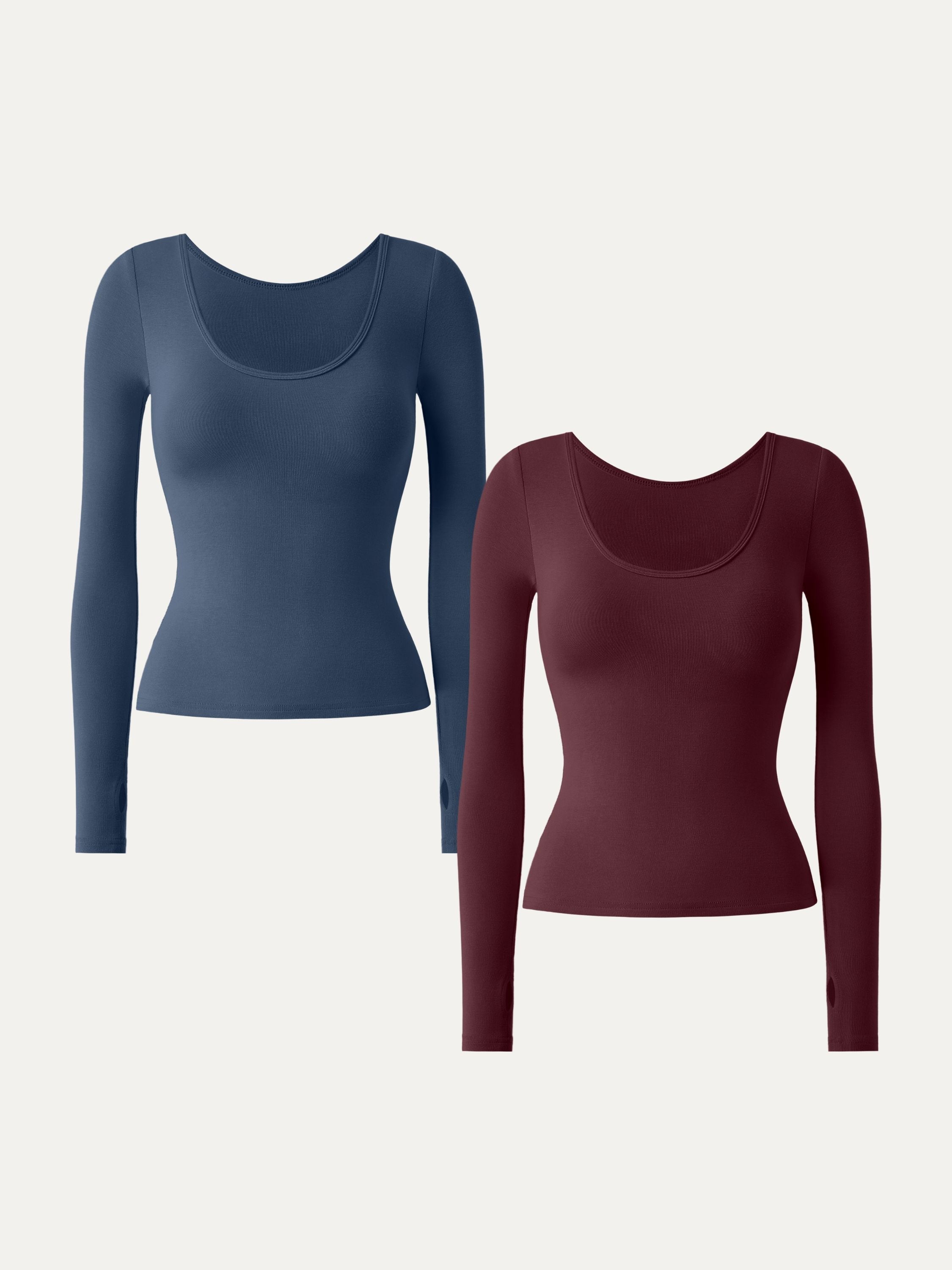 Essential Lyocell Cashmere Multi-Wear Long Sleeve Top with Thumbholes Black – Women > Tops > Shirts&Tops | FormaLuxe