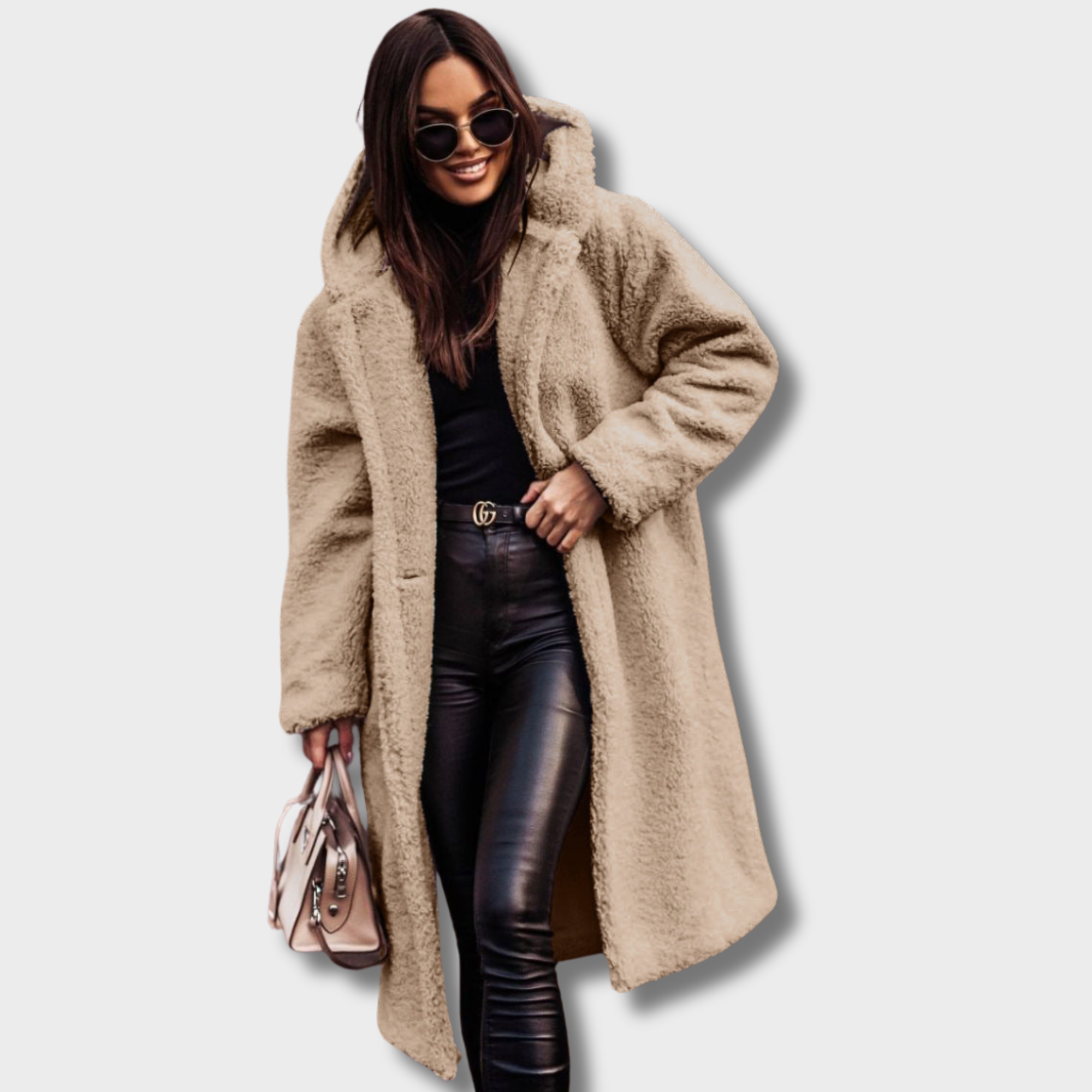 Franzine | Fleece Daunenjacke Beige – 2689 | FormaLuxe
