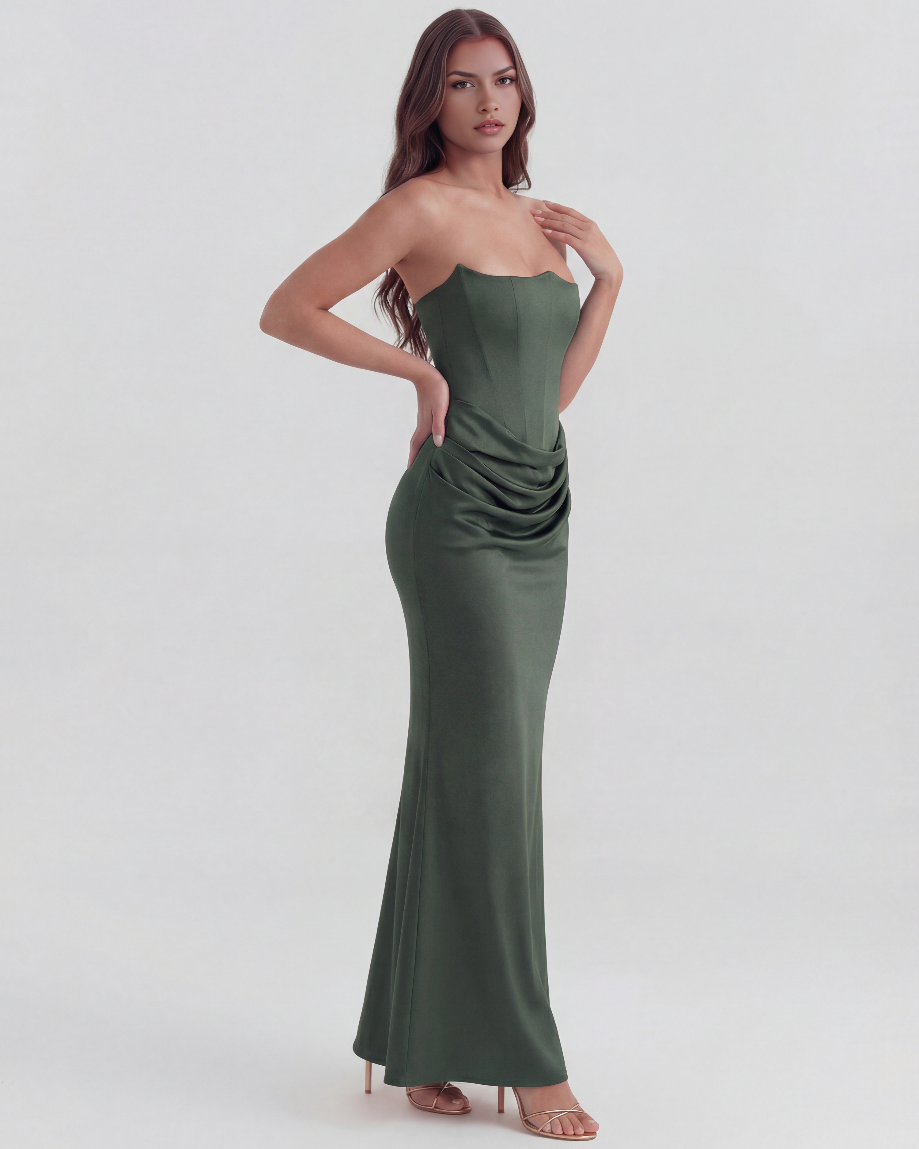 Rowsa Kleid Grün | FormaLuxe