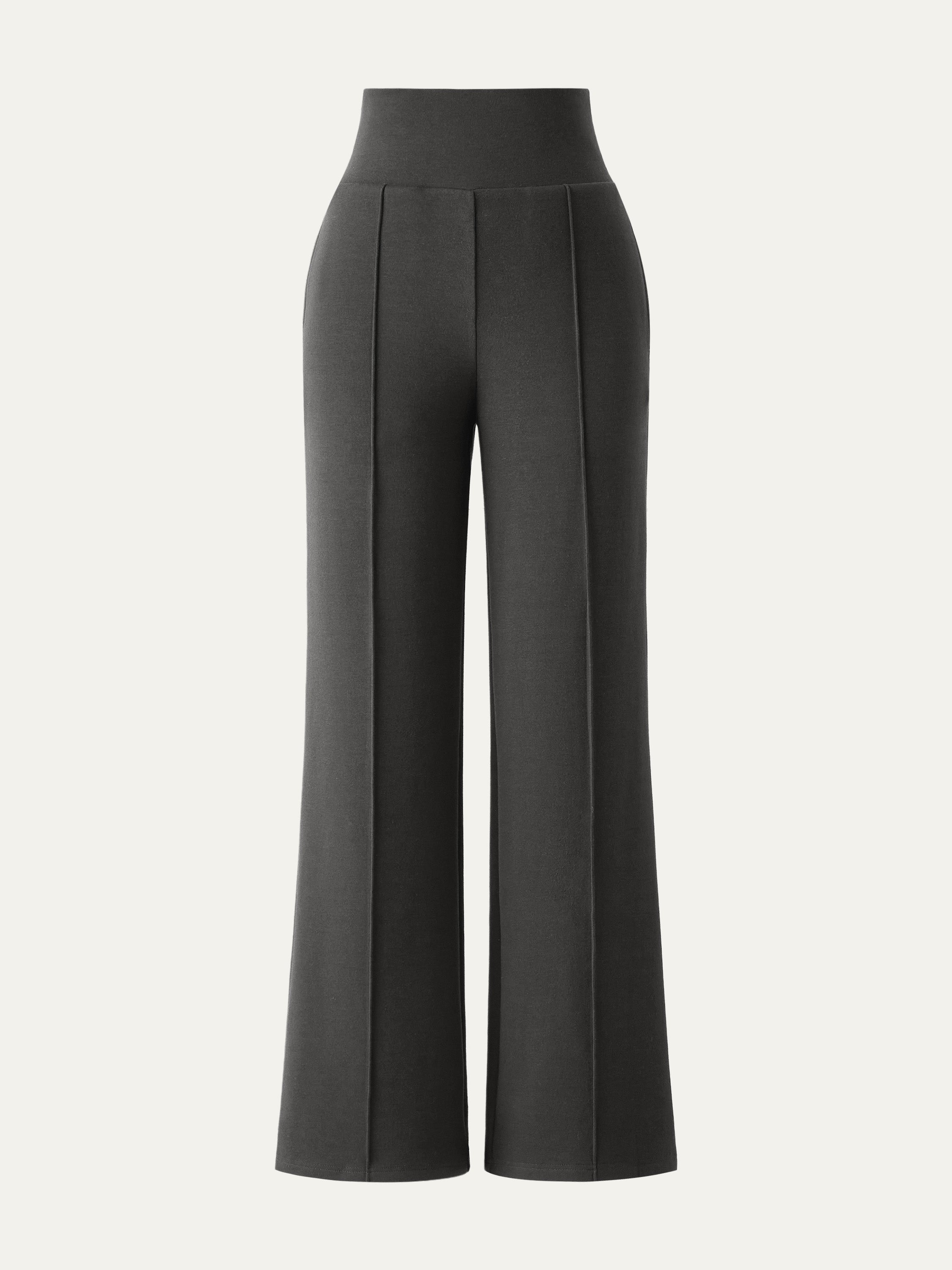 Tummy Warmer Pin-Tuck Pant Espresso Shut – Women > Bottoms > Pants | FormaLuxe