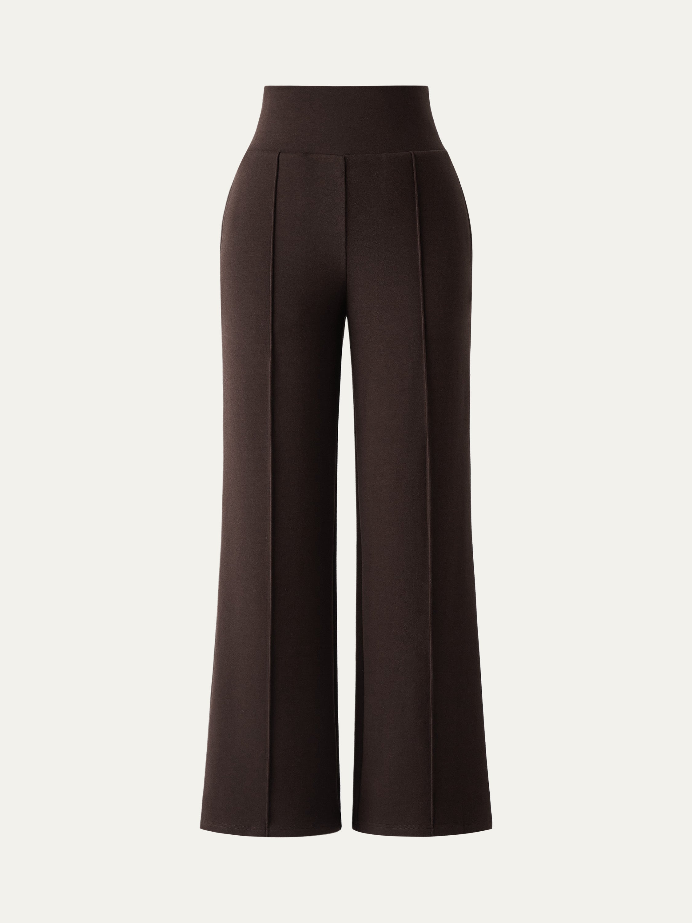 Tummy Warmer Pin-Tuck Pant Espresso Shut – Women > Bottoms > Pants | FormaLuxe