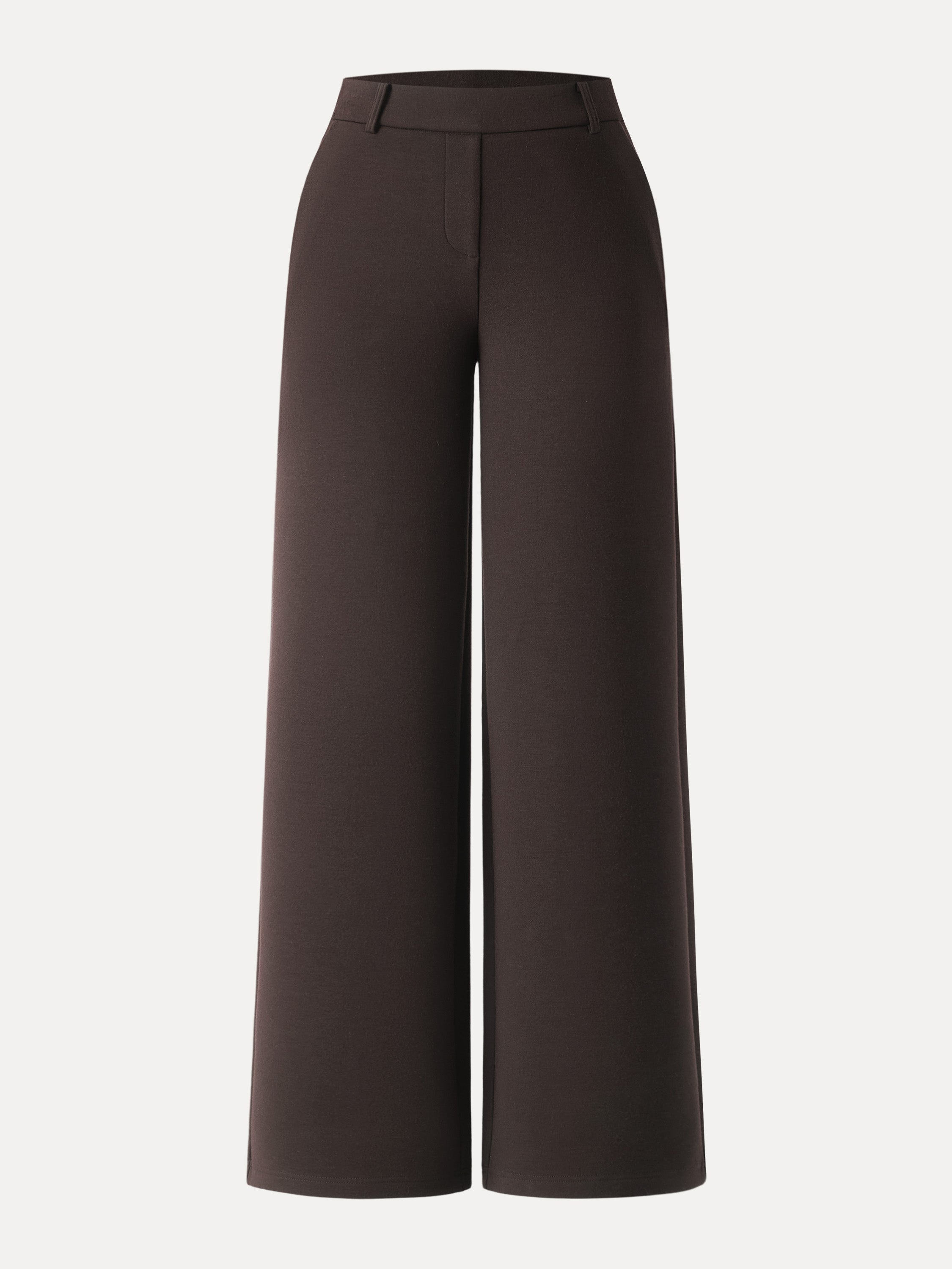 Stretchy Mid Rise Straight Leg Pull-on Pants with Pockets Universe Navy – Women > Bottoms > Pants | FormaLuxe