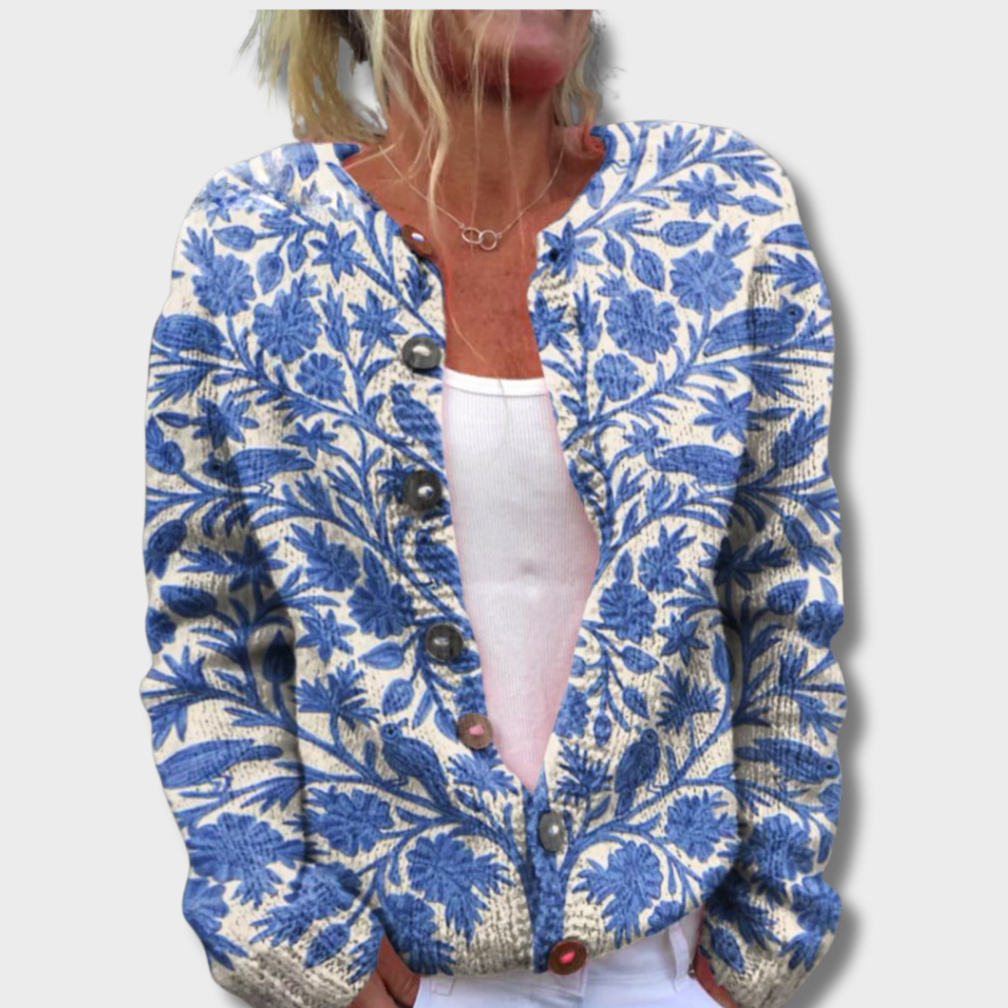 Mireille - Elizabeth Gemütlicher Cardigan Blau | FormaLuxe