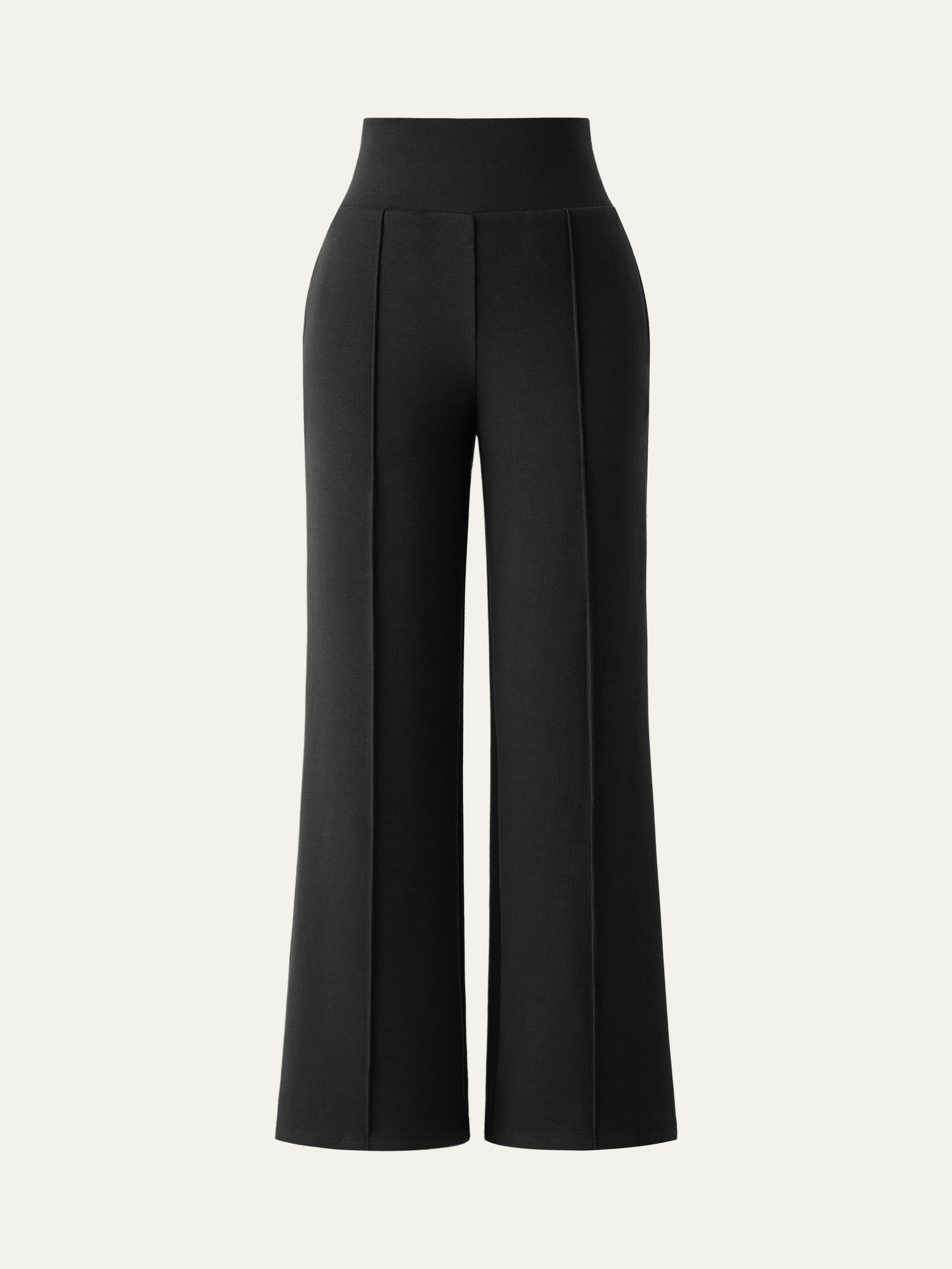 Tummy Warmer Pin-Tuck Pant Espresso Shut – Women > Bottoms > Pants | FormaLuxe