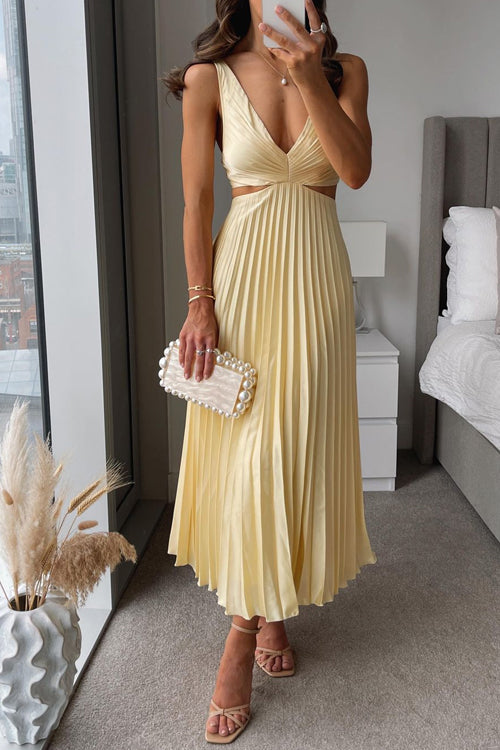 Zara | Verträumtes Maxikleid Gelb | FormaLuxe