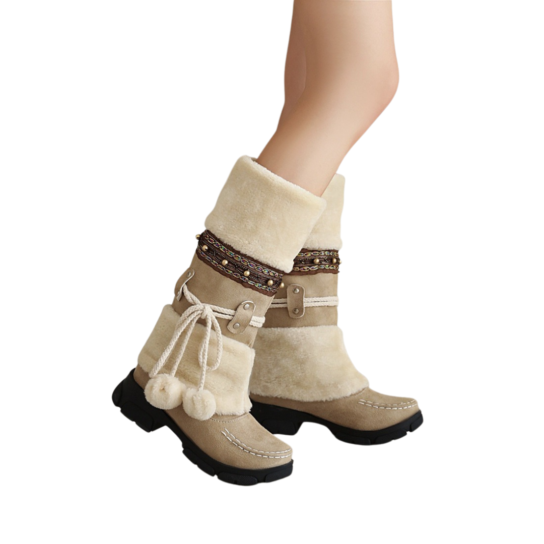 Aria | Winter Boots Beige | FormaLuxe