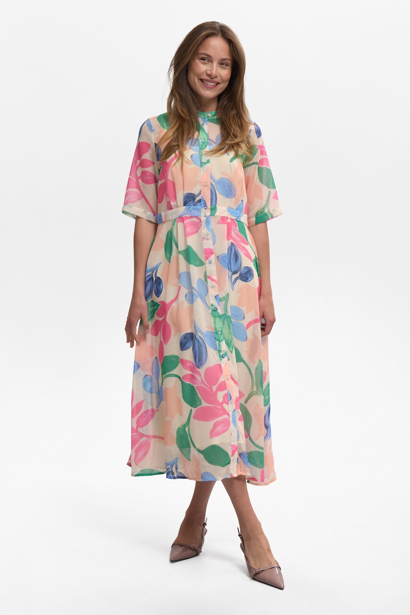 NUKYNDALL NEW SS DRESS - Birch | FormaLuxe