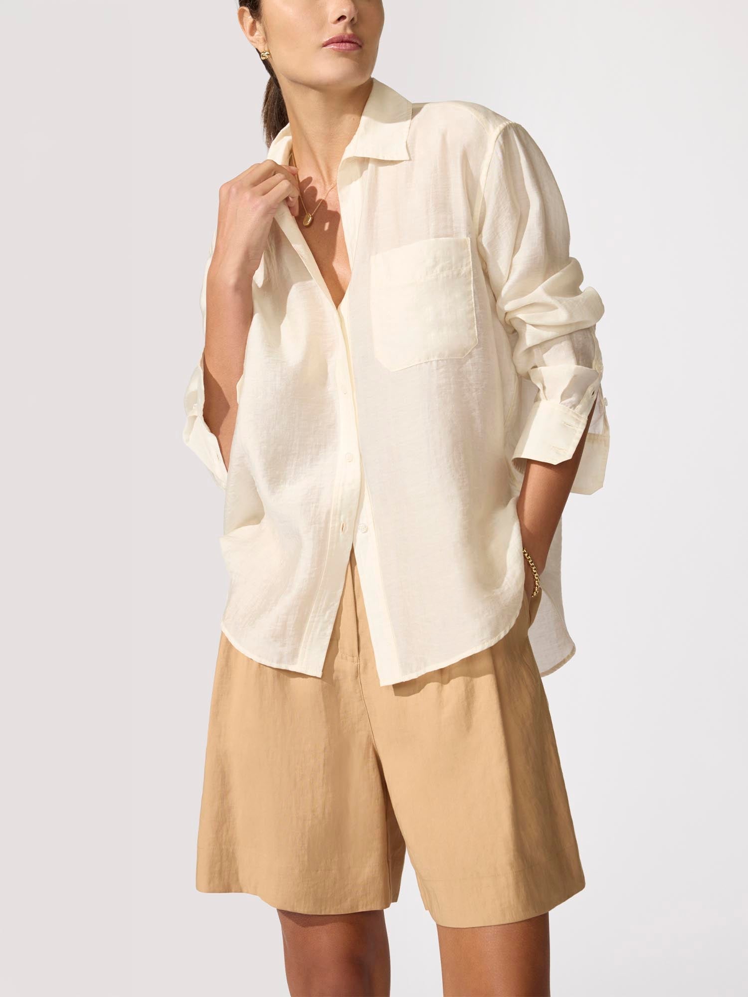 The Everyday Voile Shirt – Tops | FormaLuxe