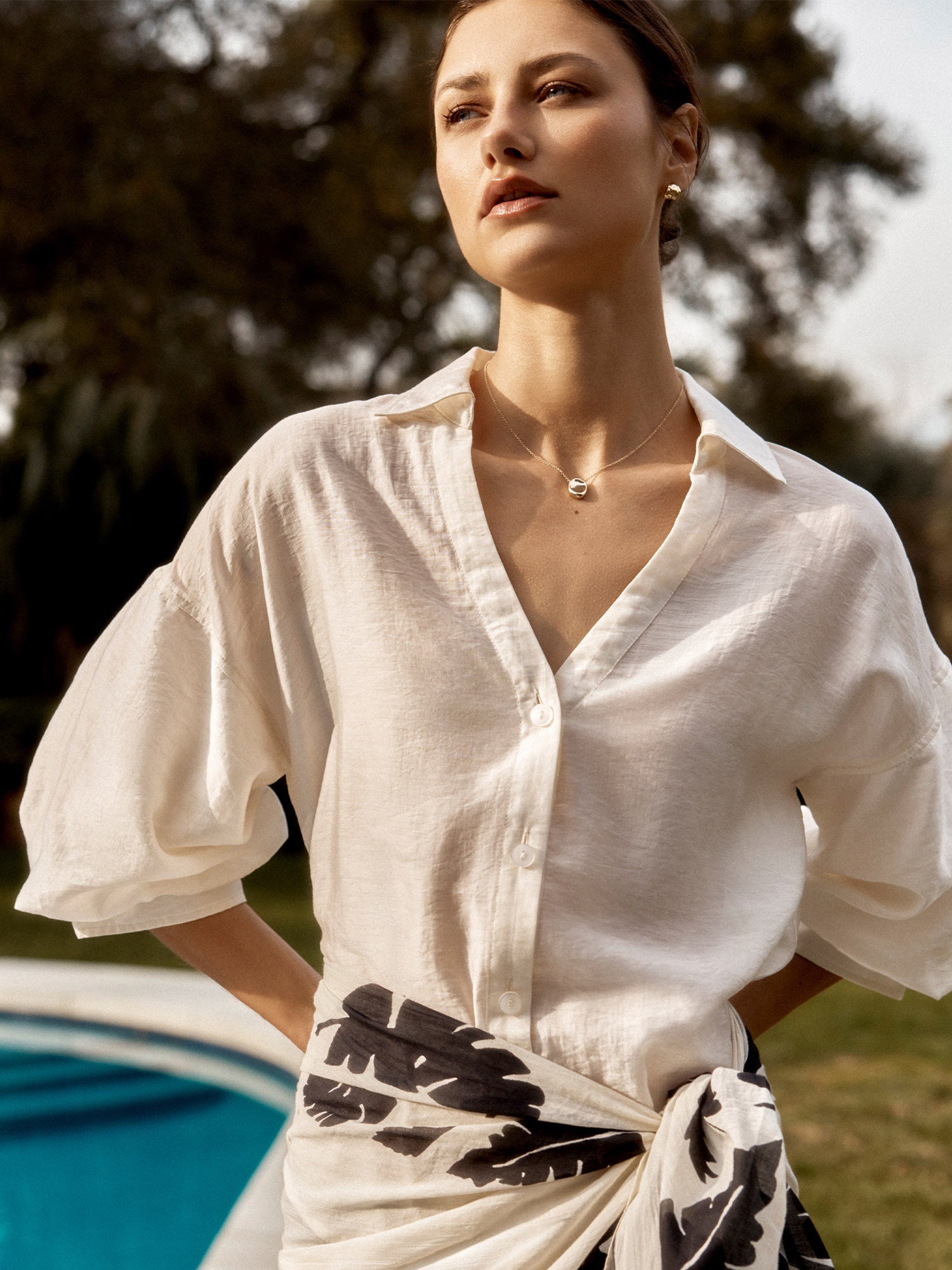 The Kate Voile Shirt – Tops | FormaLuxe