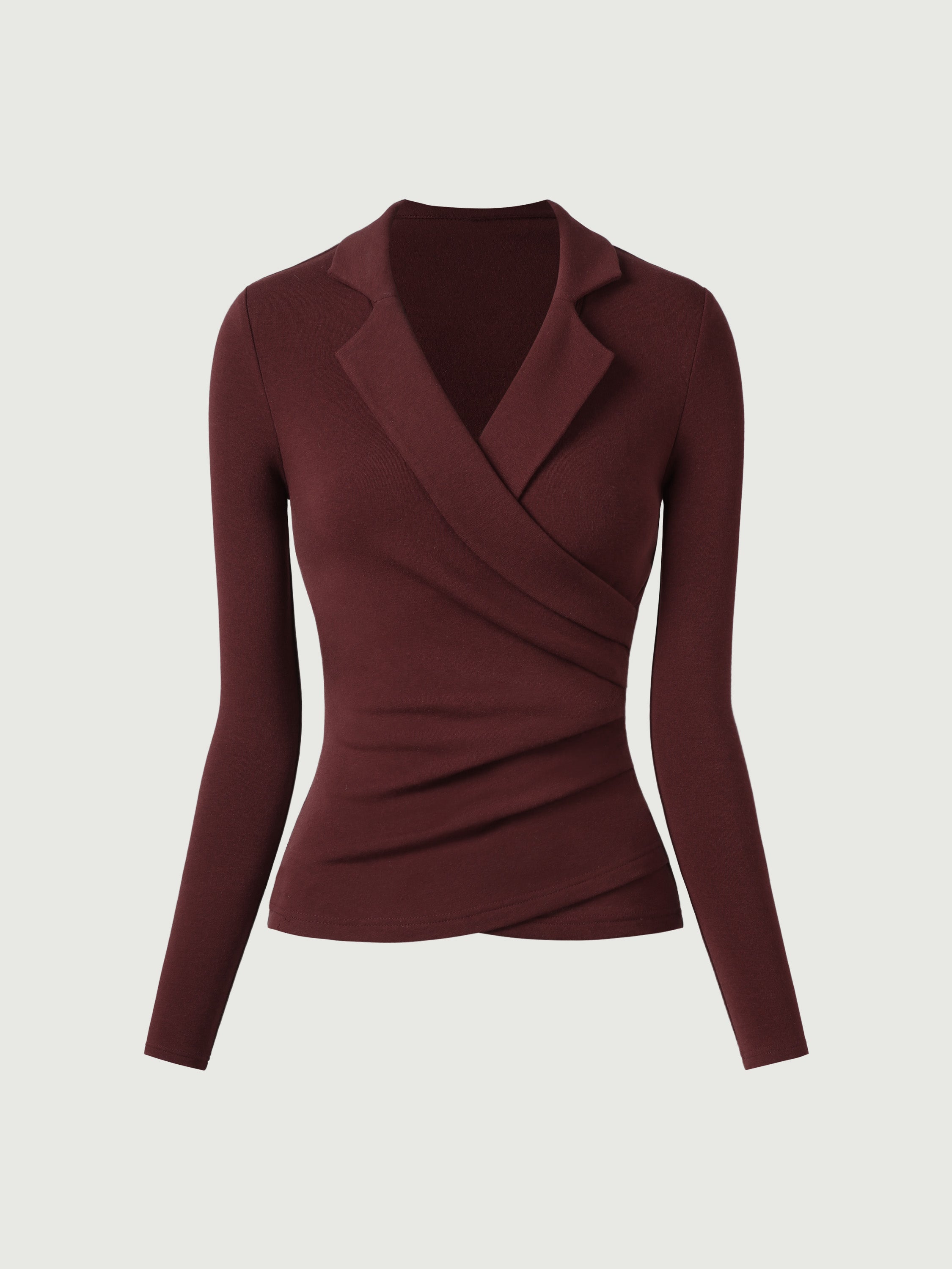 Haut surplice à col Eco-Mousse®3.0 Ruby – Femmes > Hauts > Chemises&Hauts | FormaLuxe