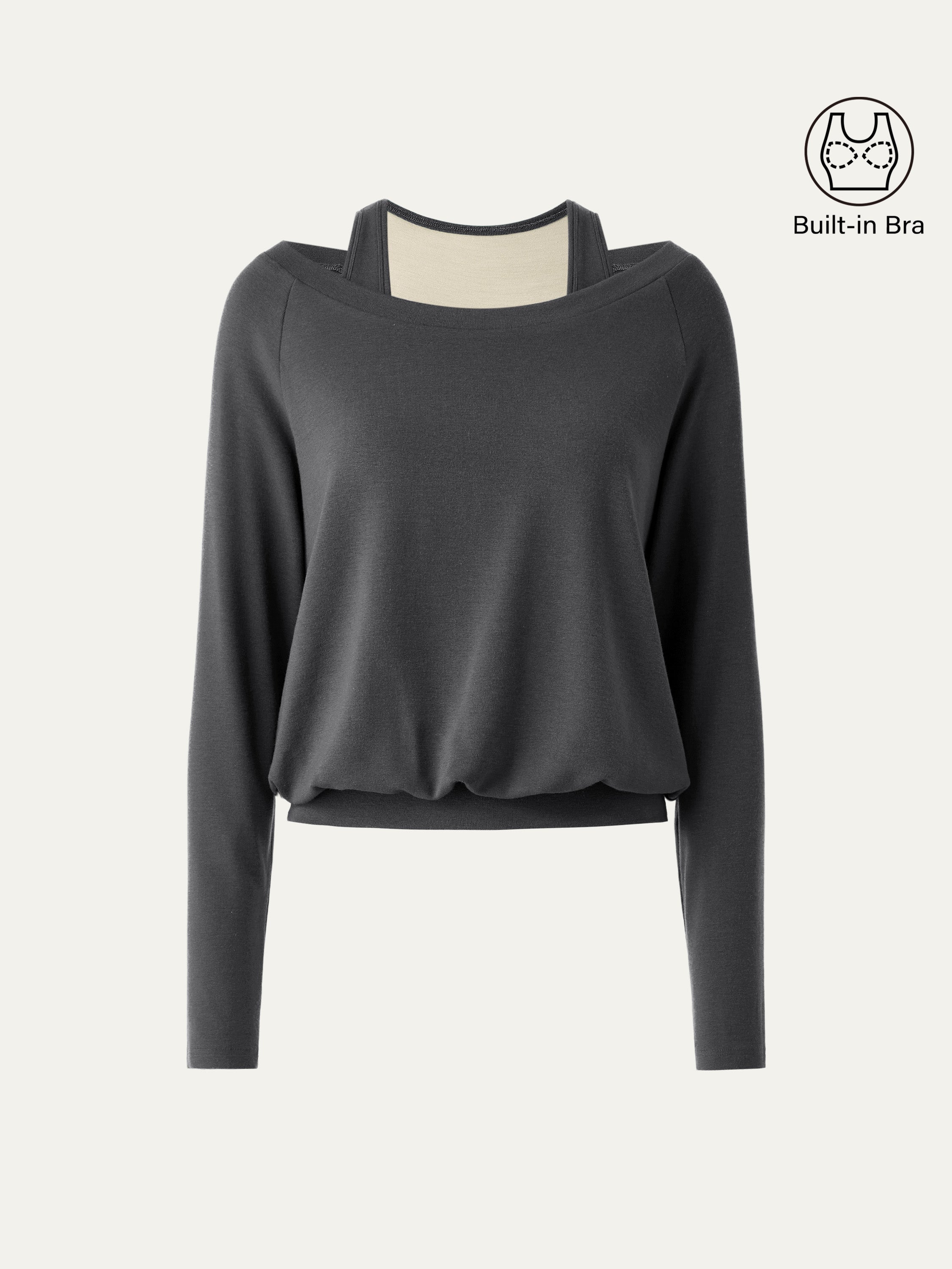 LiteWarm Multi-Wear Layering Brami Top Off White – Women > Tops > Bra Tops | FormaLuxe