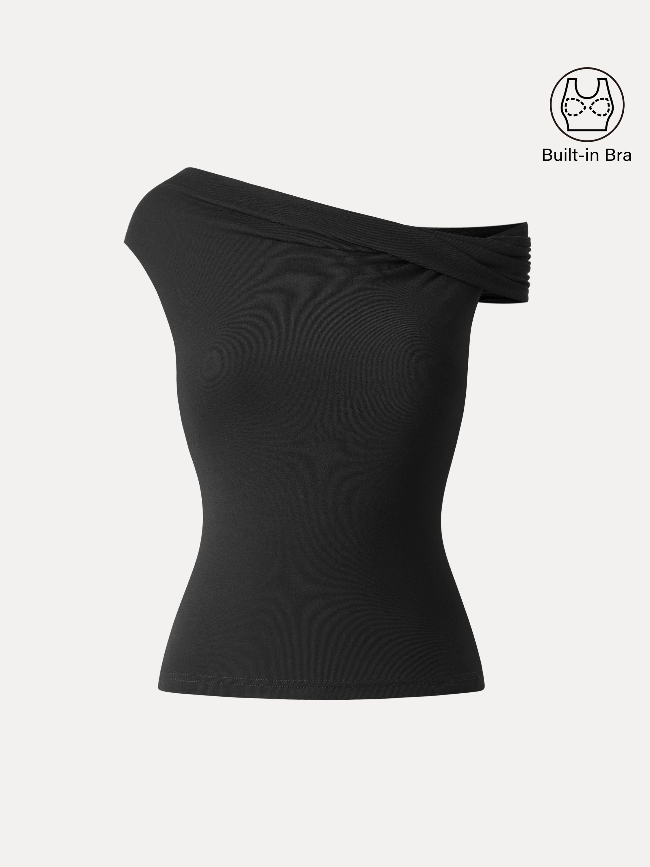 Multi-wear Versatile Necklines Brami Top Midnight Navy – Women > Tops > Bra Tops | FormaLuxe