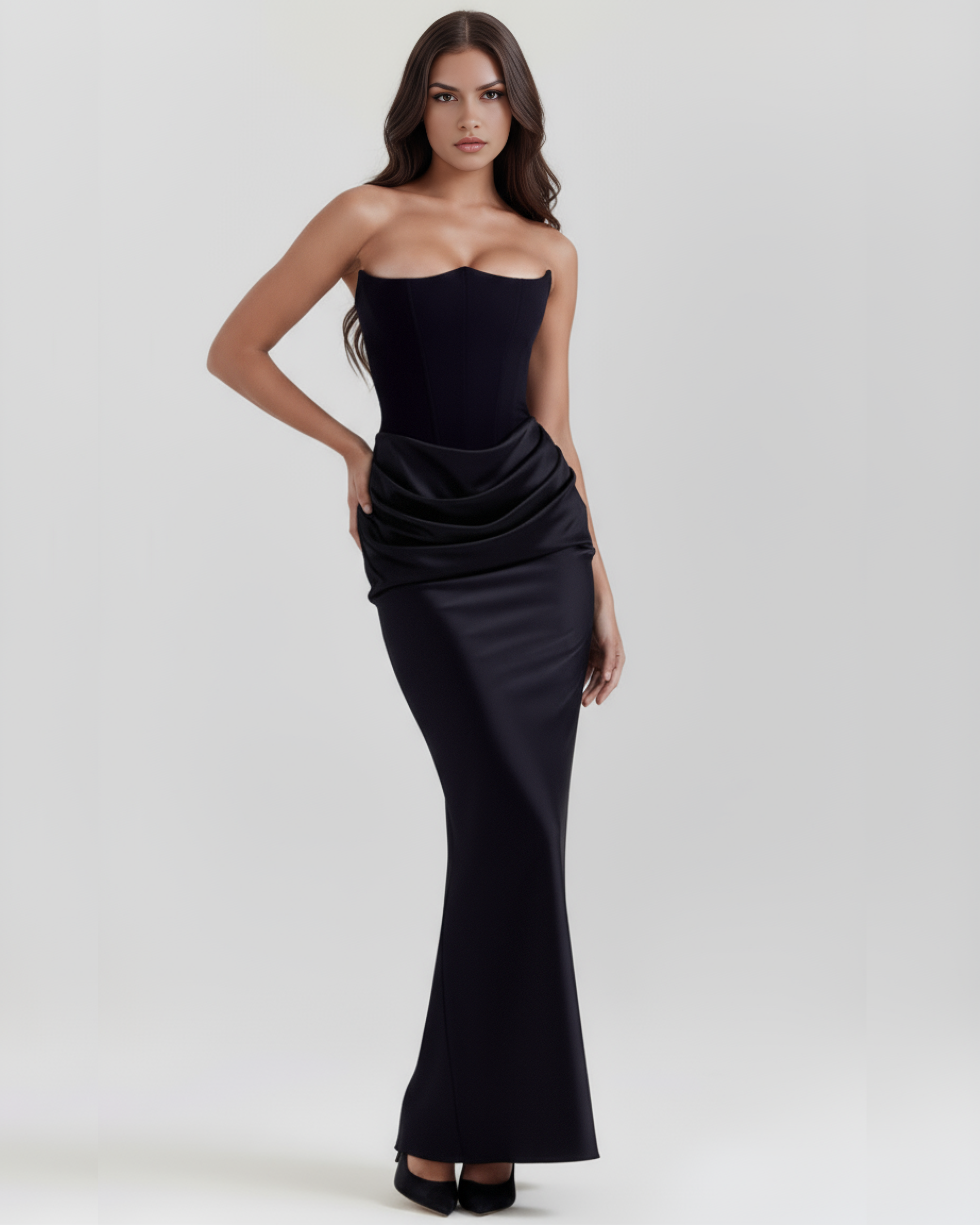 Rowsa kleid Schwarz | FormaLuxe