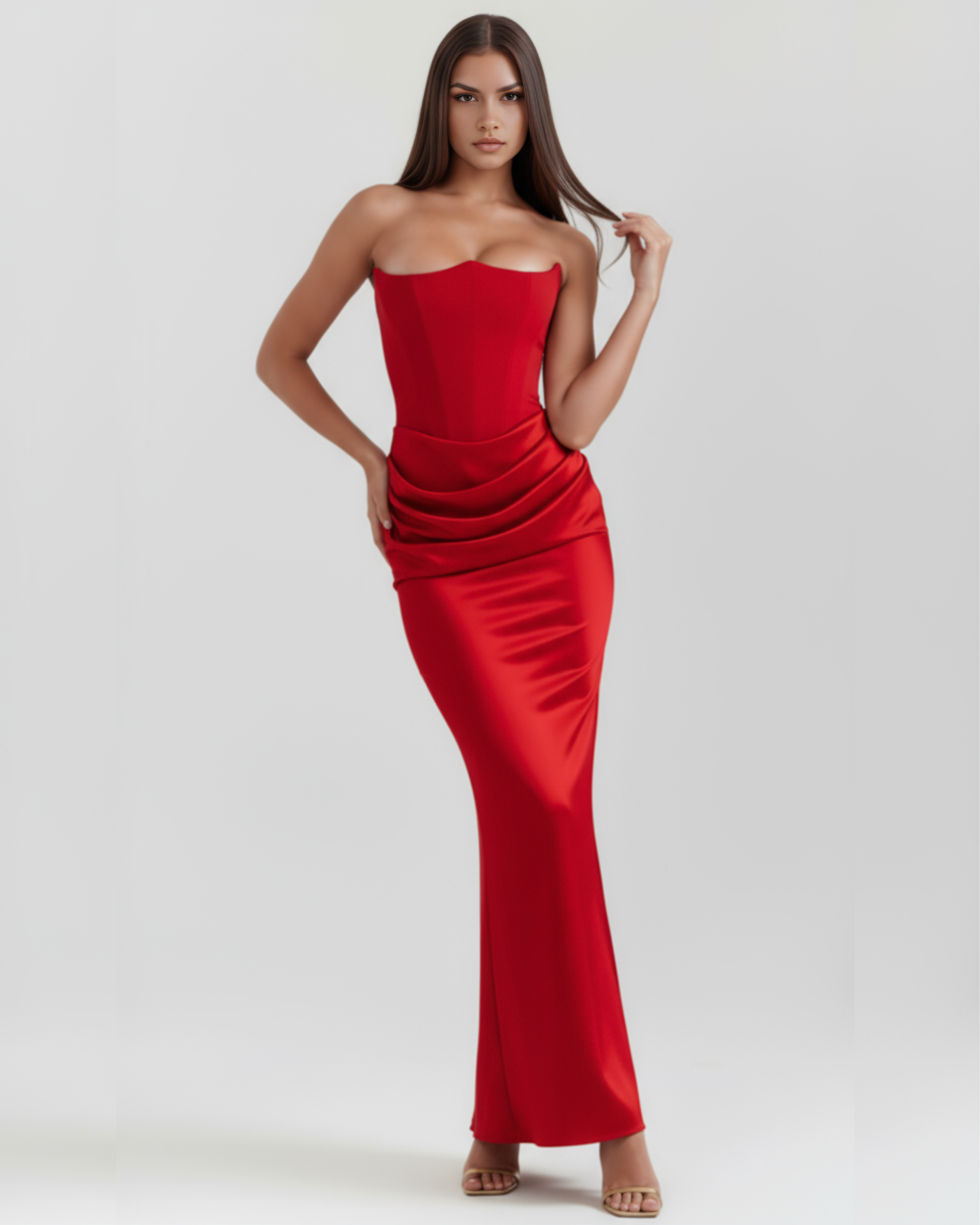 Rowsa Kleid Rot | FormaLuxe