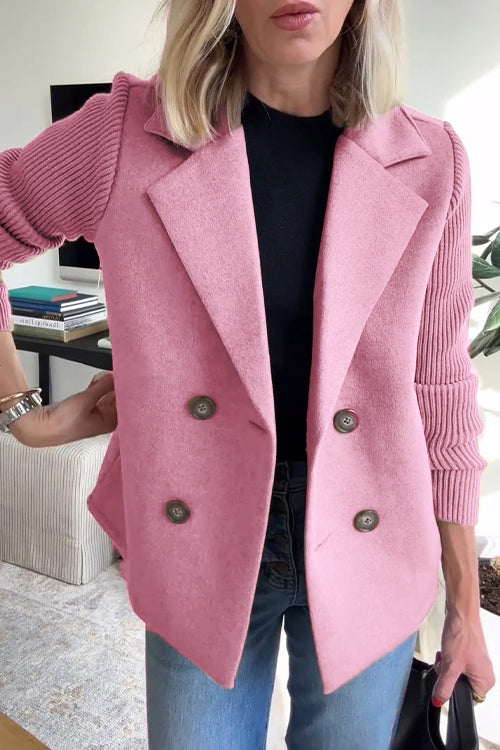 Amavira | Stylischer Winter-Trench Pink – Coat | FormaLuxe