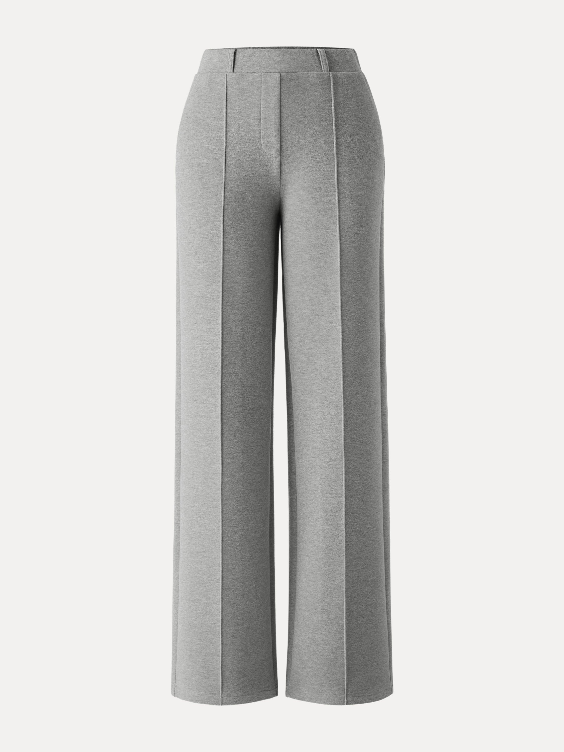 High Waisted Straight Leg Pull On Pant Heather Morganite – Women > Bottoms > Pants | FormaLuxe