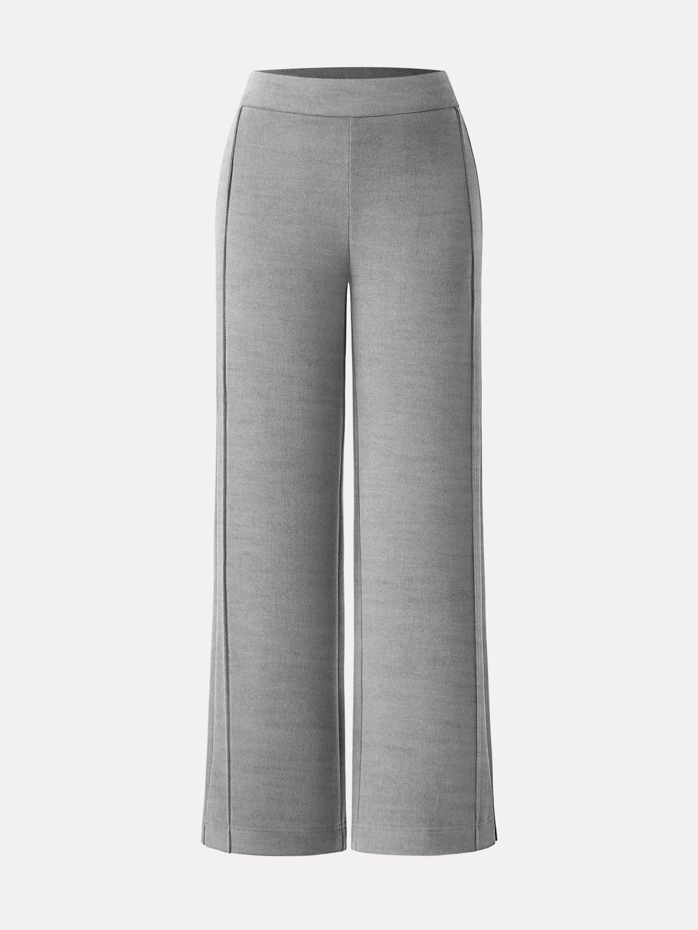 Cozy Warm High Rise Straight Leg Pull-On Pants Heather Morganite – Women > Bottoms > Pants | FormaLuxe