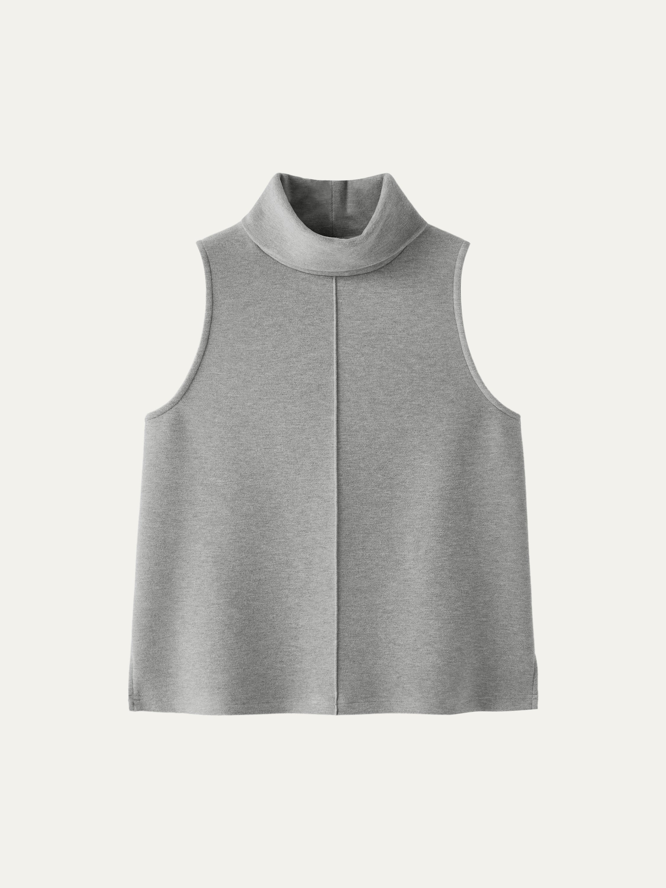 Turtle Neck Split Hem Top Heather Morganite – Women > Tops > Shirts&Tops | FormaLuxe