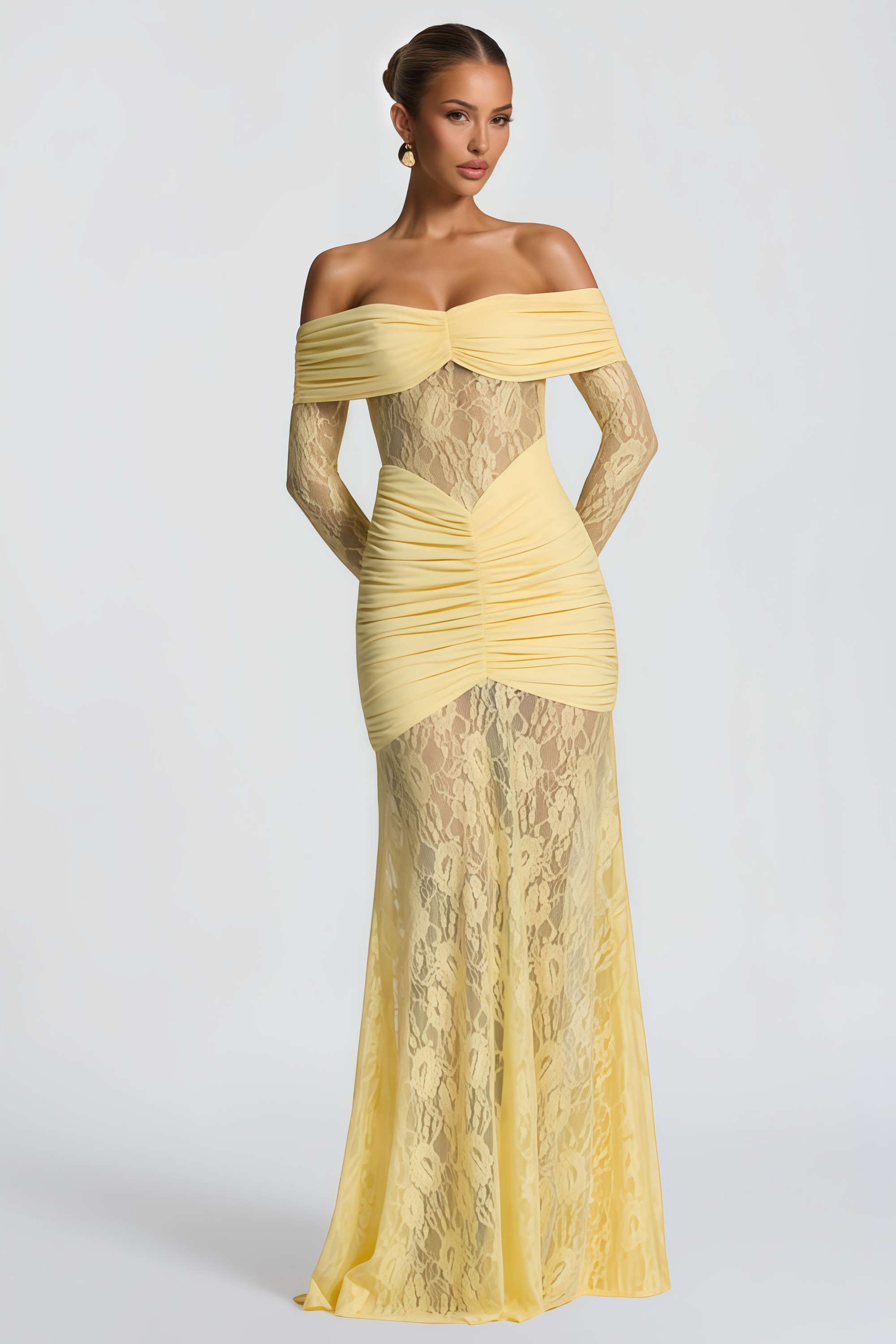 Brigitte Gelb Maxikleid | FormaLuxe