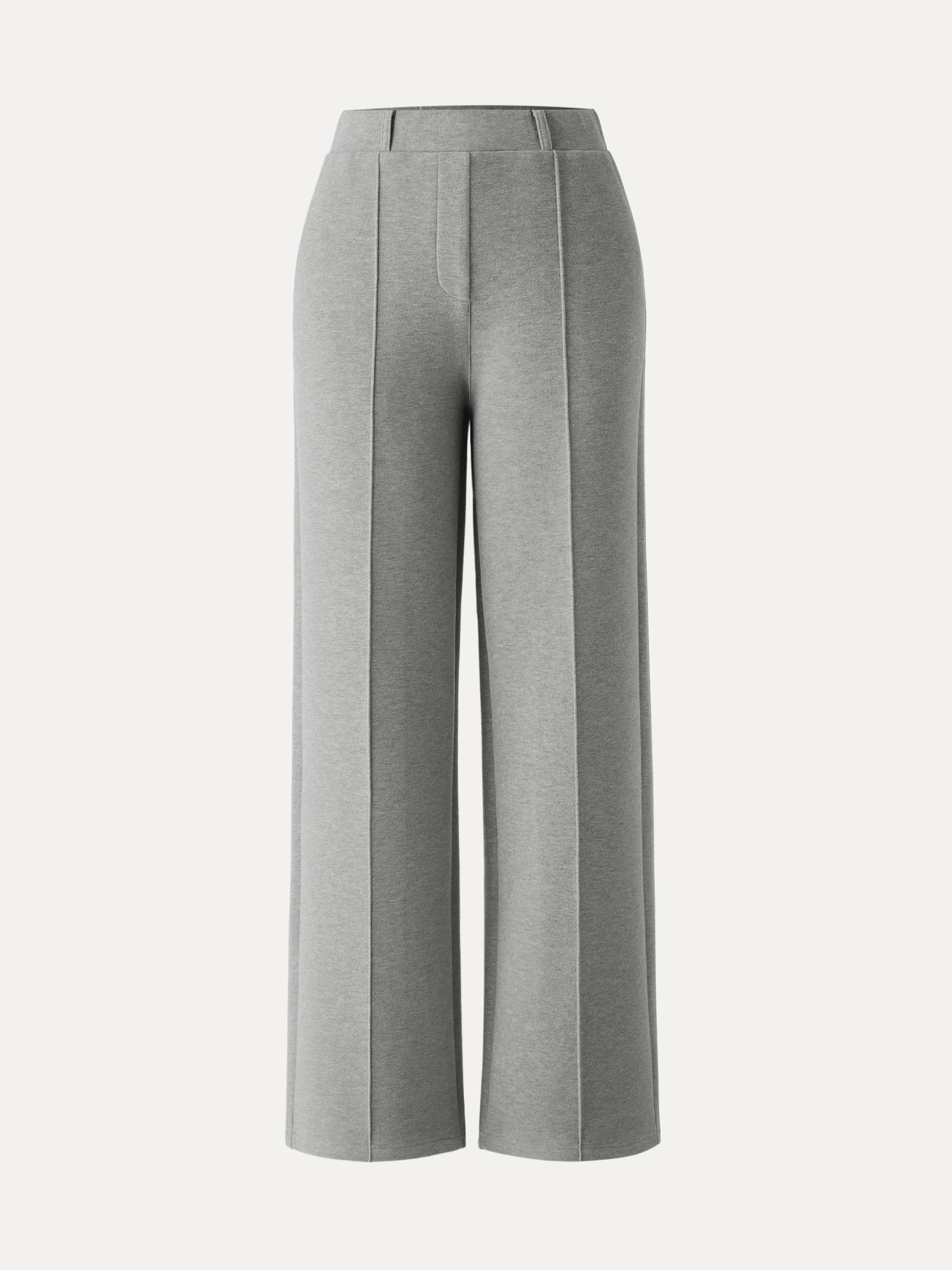 High Waisted Straight Leg Pull On Pant Heather Morganite – Women > Bottoms > Pants | FormaLuxe