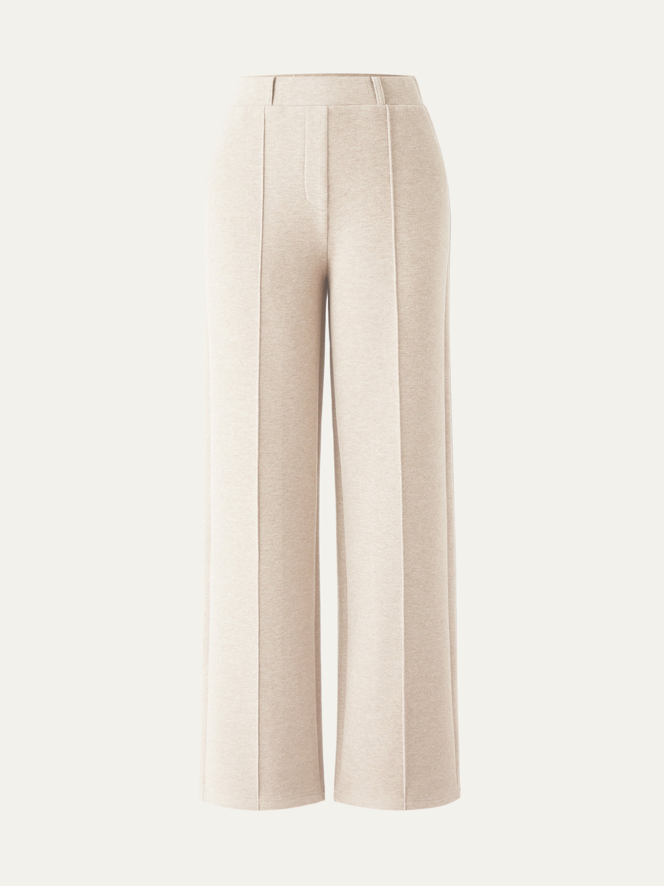 High Waisted Straight Leg Pull On Pant Heather Morganite – Women > Bottoms > Pants | FormaLuxe