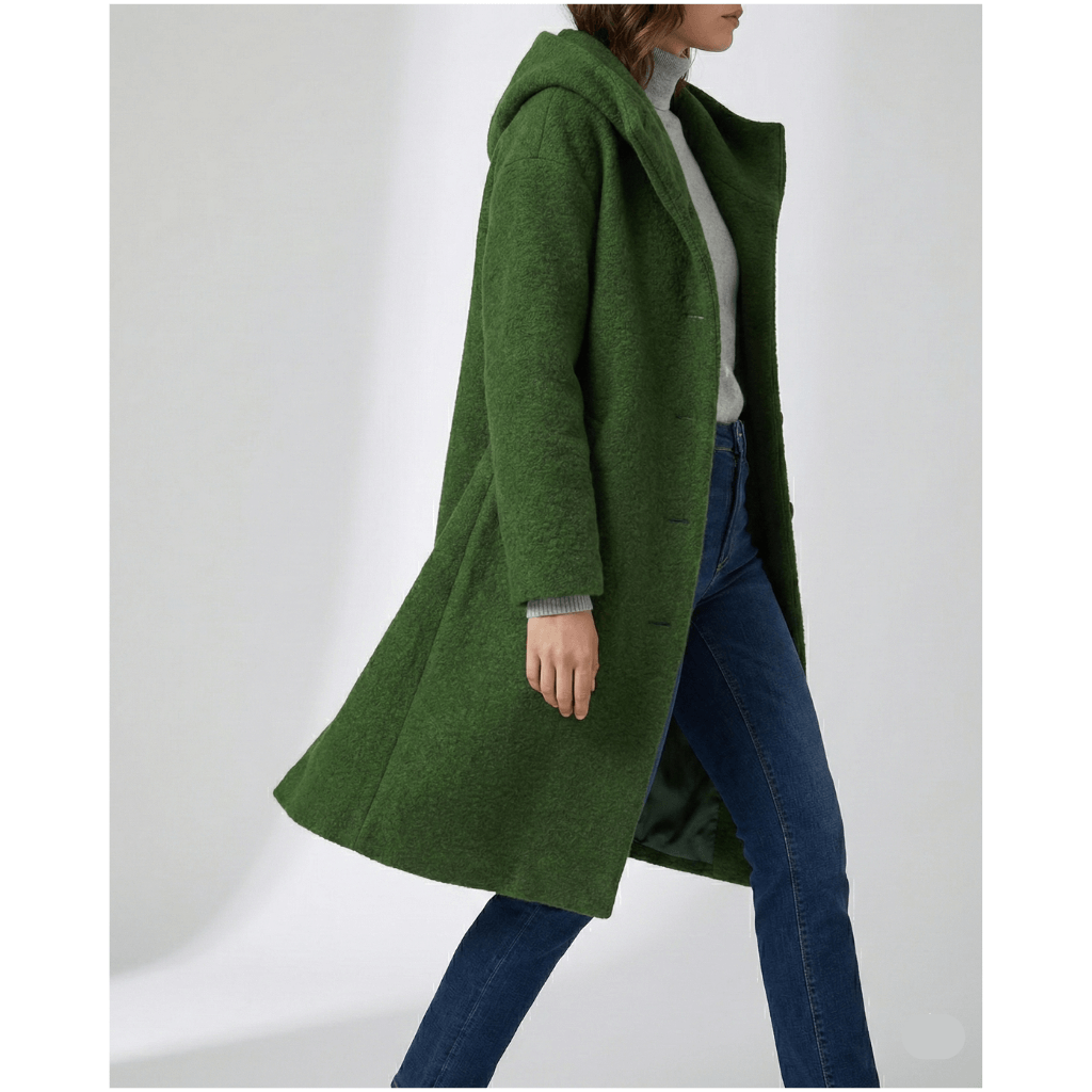 Eleonora Jacke | Weich, elegant und versandkostenfrei Dunkelgrün | FormaLuxe