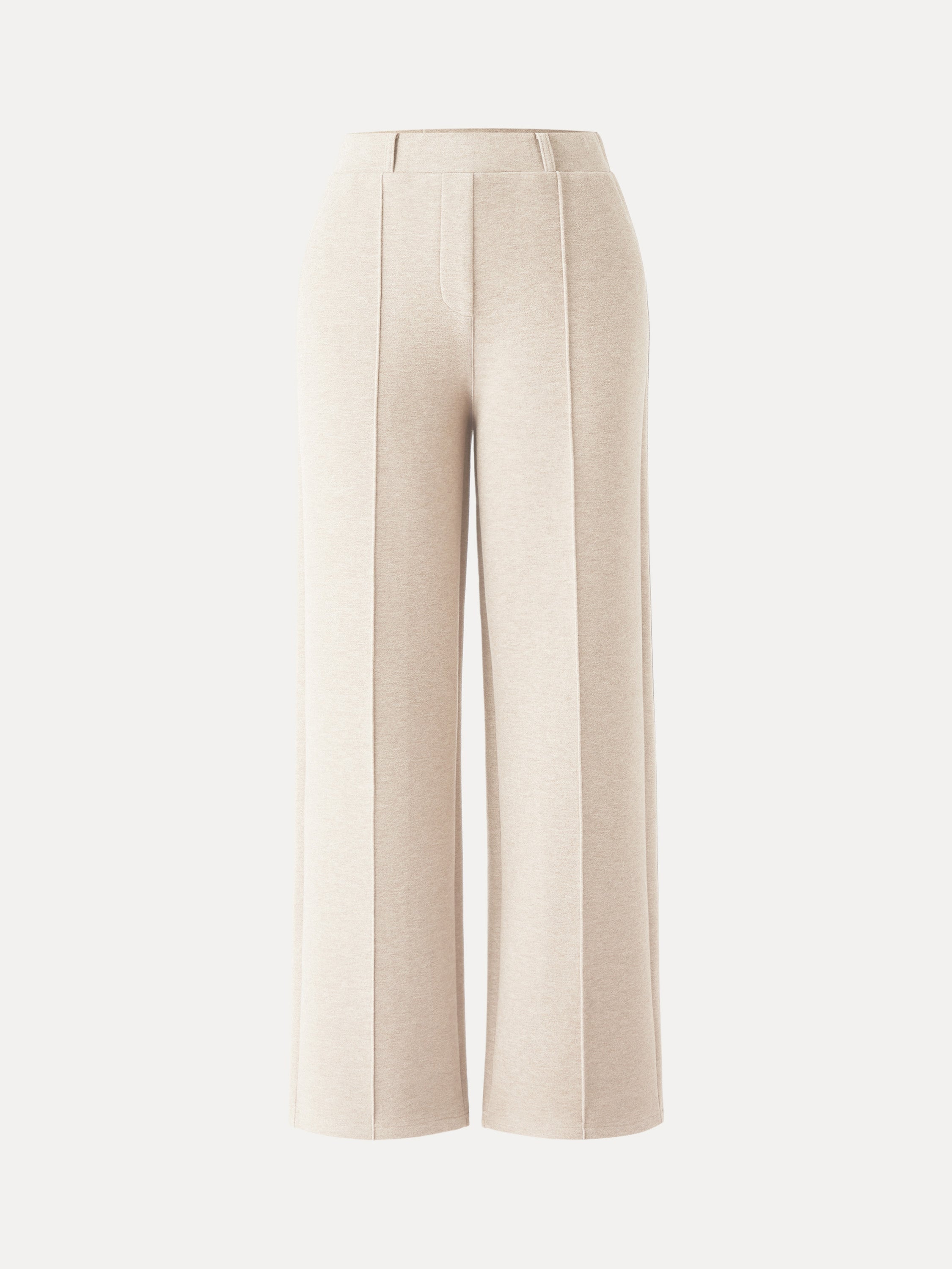 High Waisted Straight Leg Pull On Pant Heather Morganite – Women > Bottoms > Pants | FormaLuxe