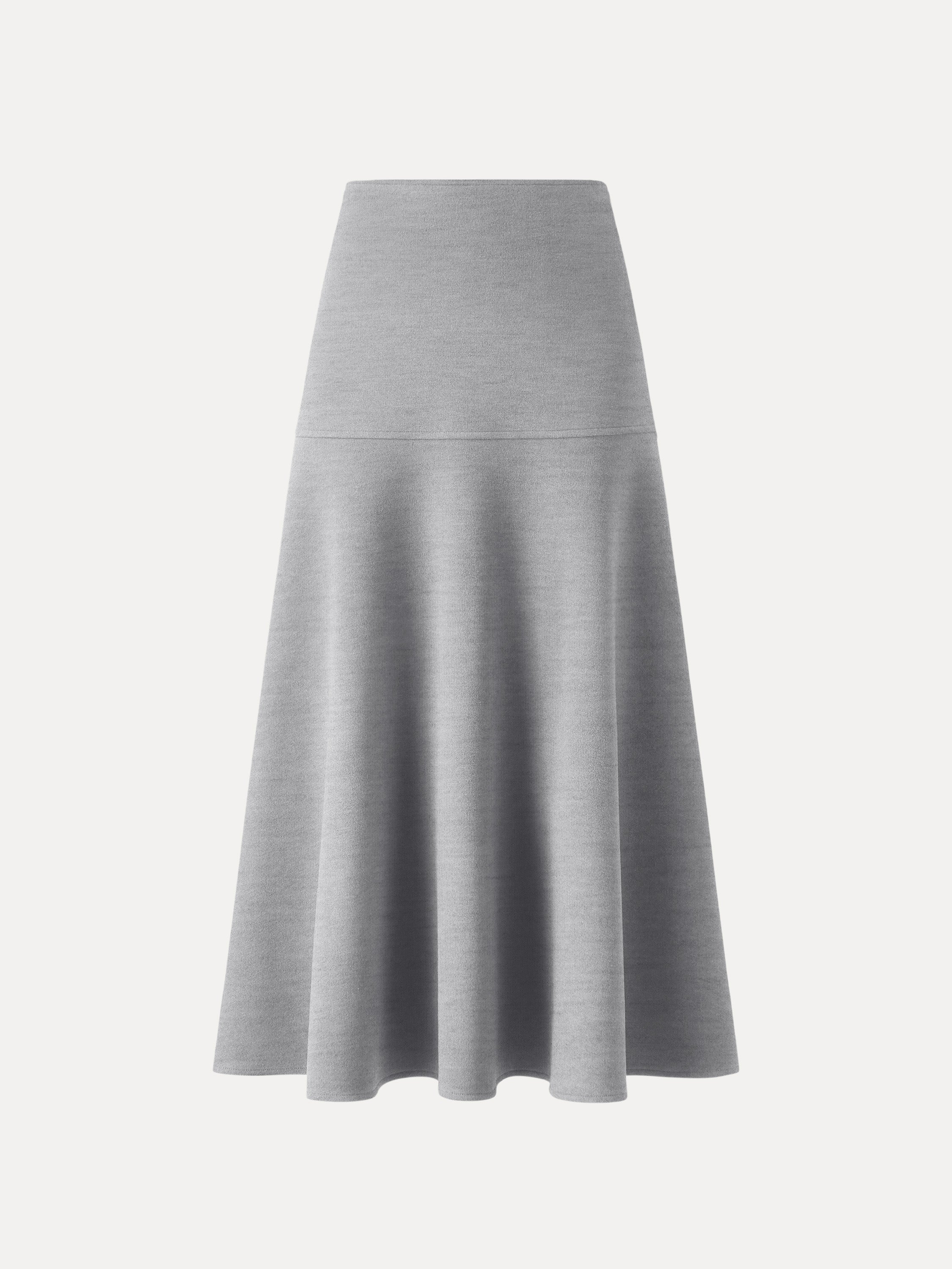 Jupe maxi évasée façon cachemire Ruby – Femmes > Bas > Jupes | FormaLuxe
