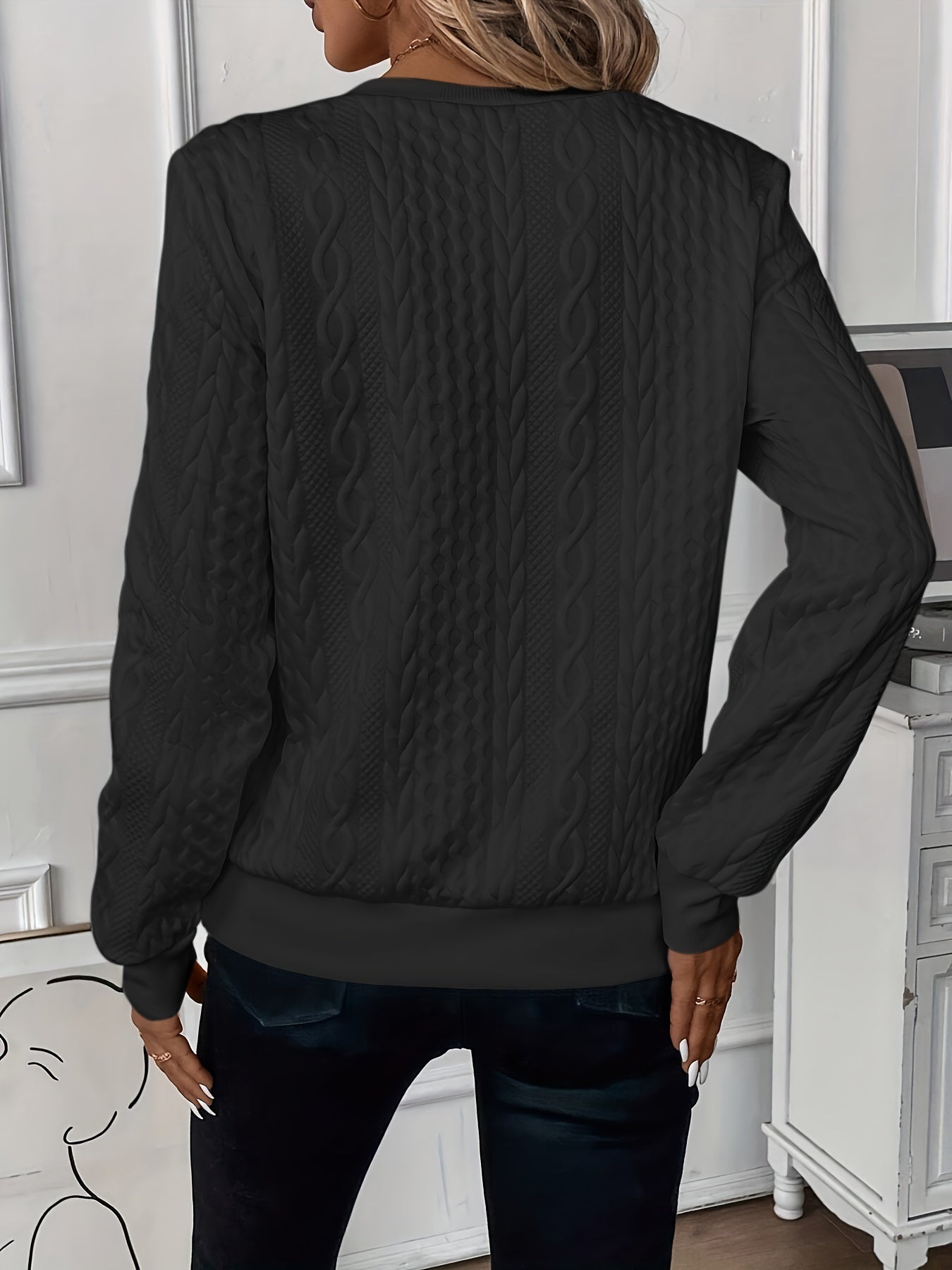 Beate - Alltagskomfort Pullover Weiß (schwarzer Reißverschluss) – Closure Sale: Regular Sweaters '25 | FormaLuxe