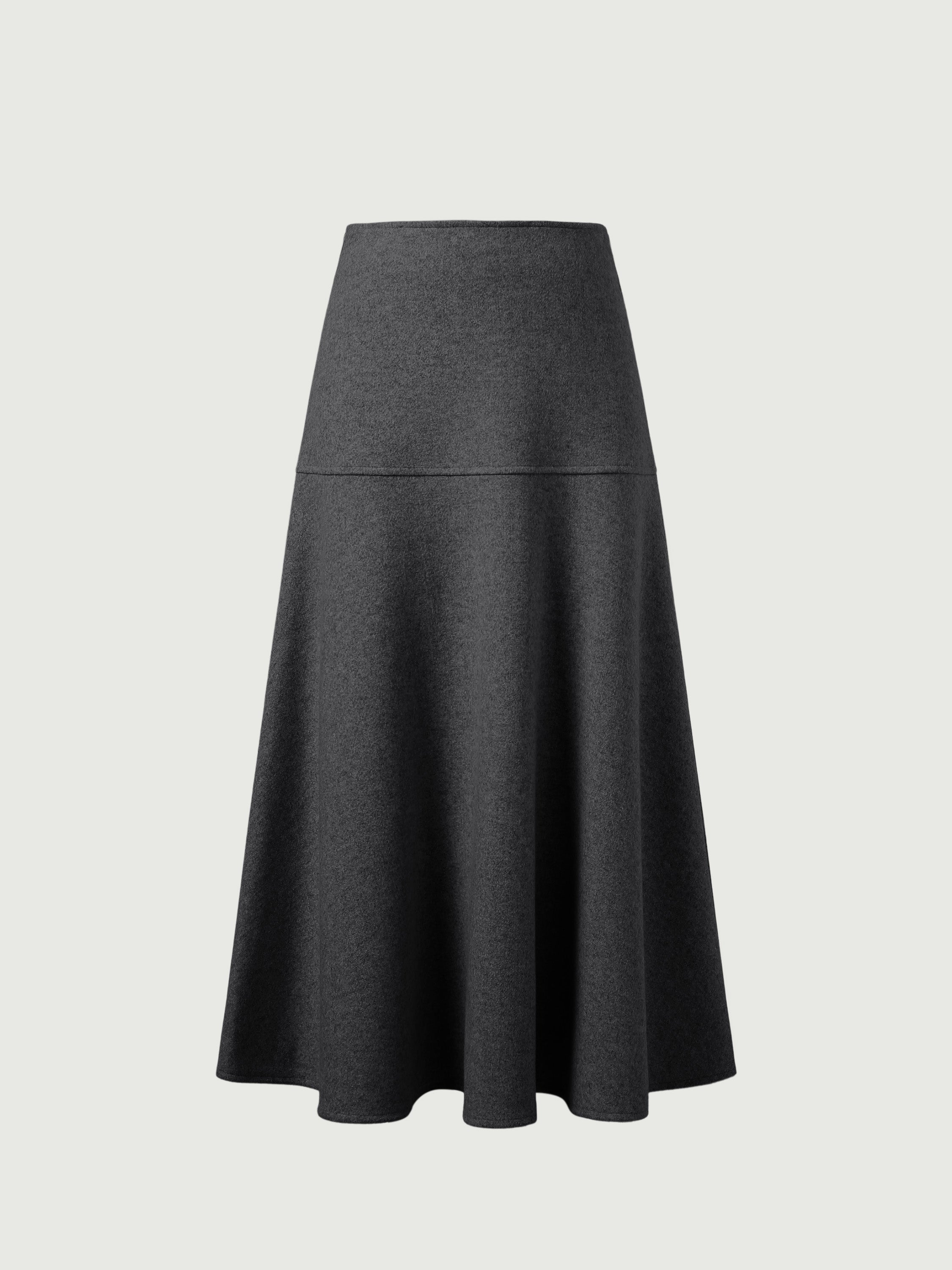 Jupe maxi évasée façon cachemire Ruby – Femmes > Bas > Jupes | FormaLuxe