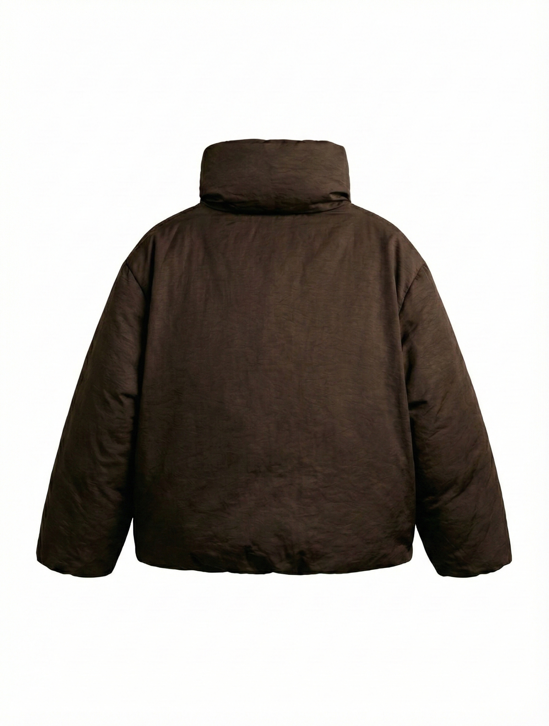 Lottie | Doudoune imperméable et coupe-vent Brun – Lottie | Doudoune cache-cœur | FormaLuxe
