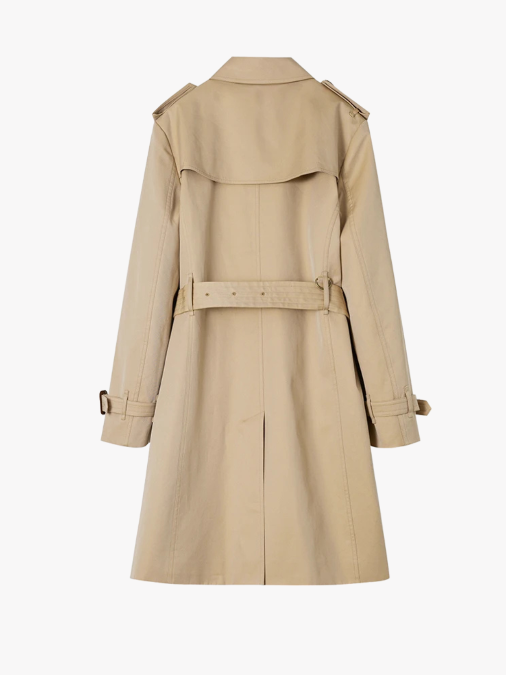 Letifen | Trench-coat croisé ceinturé Kaki | FormaLuxe