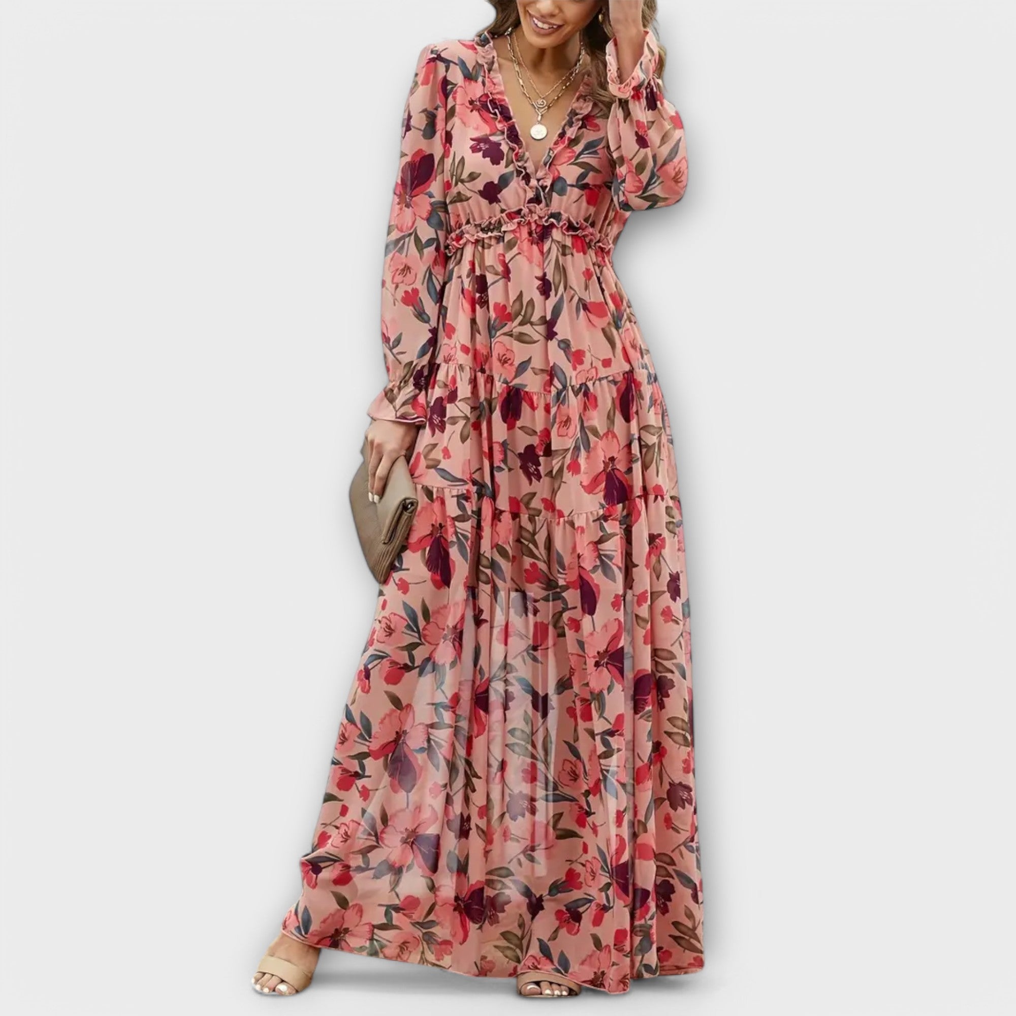 Helen - Elegantes Kleid Rosa | FormaLuxe