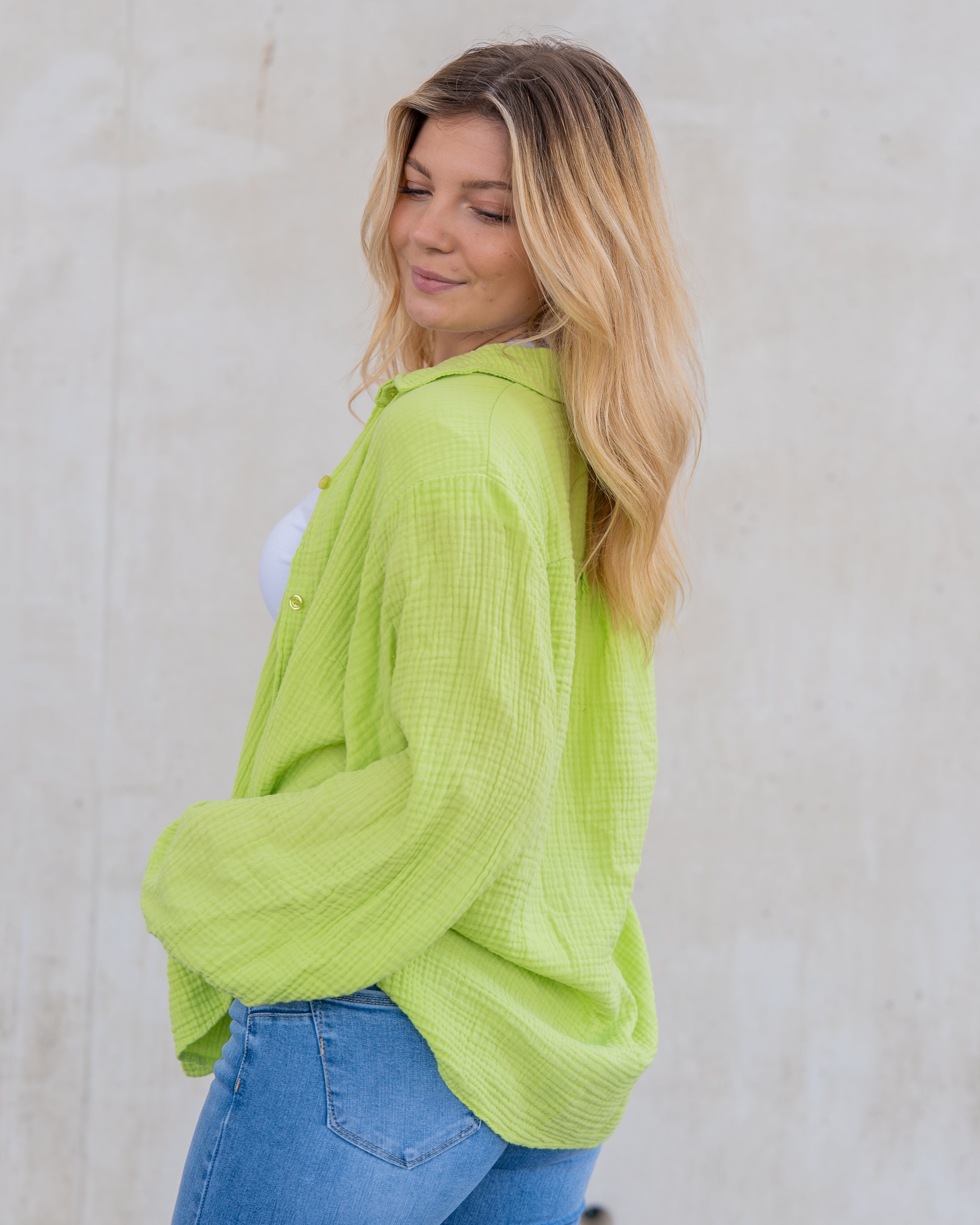 Musselin Bluse | Stella Weiß Rot – Oberteil | FormaLuxe