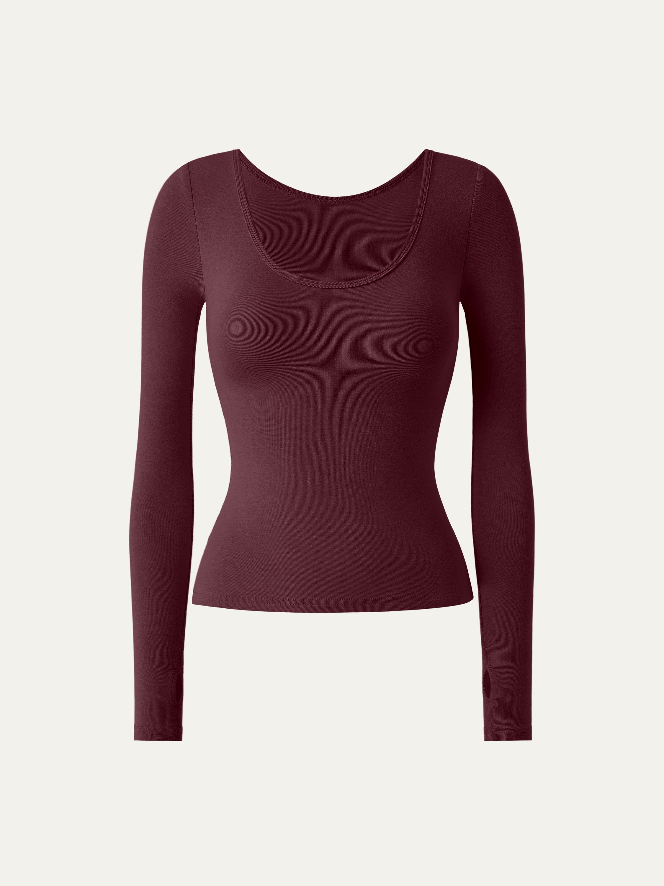 Essential Lyocell Cashmere Multi-Wear Long Sleeve Top with Thumbholes Black – Women > Tops > Shirts&Tops | FormaLuxe