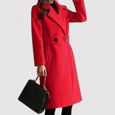 Alison | Der Gürteltop Eleganzmantel Beige – coat | FormaLuxe