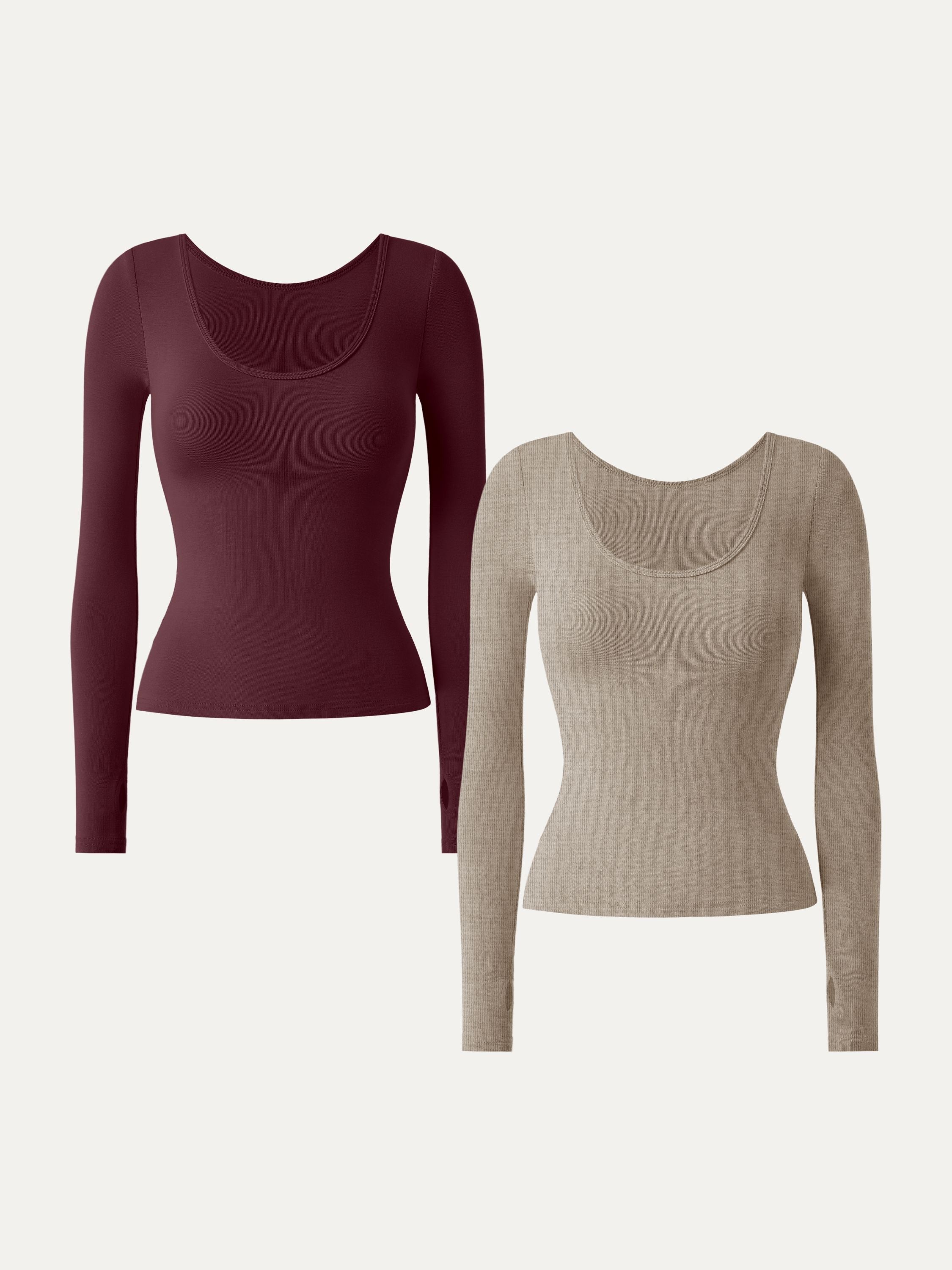 Essential Lyocell Cashmere Multi-Wear Long Sleeve Top with Thumbholes Black – Women > Tops > Shirts&Tops | FormaLuxe