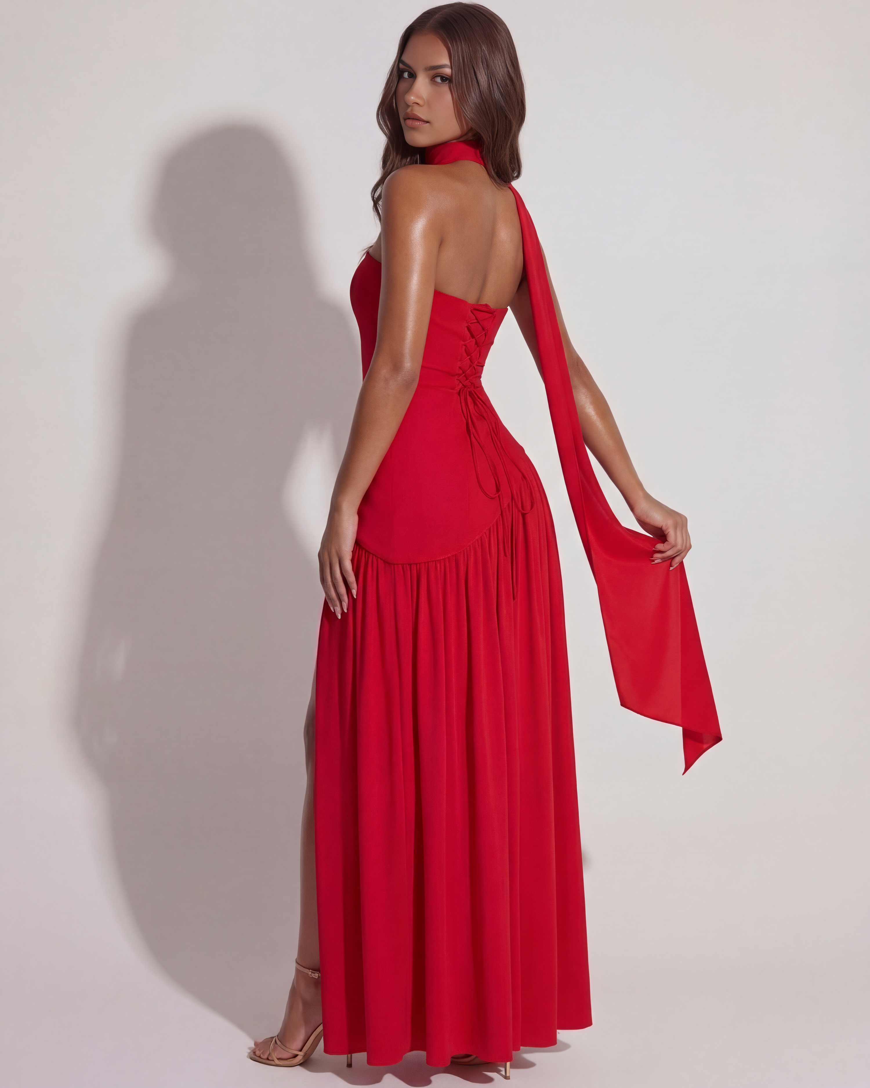 Deau Maxikleid Rot | FormaLuxe