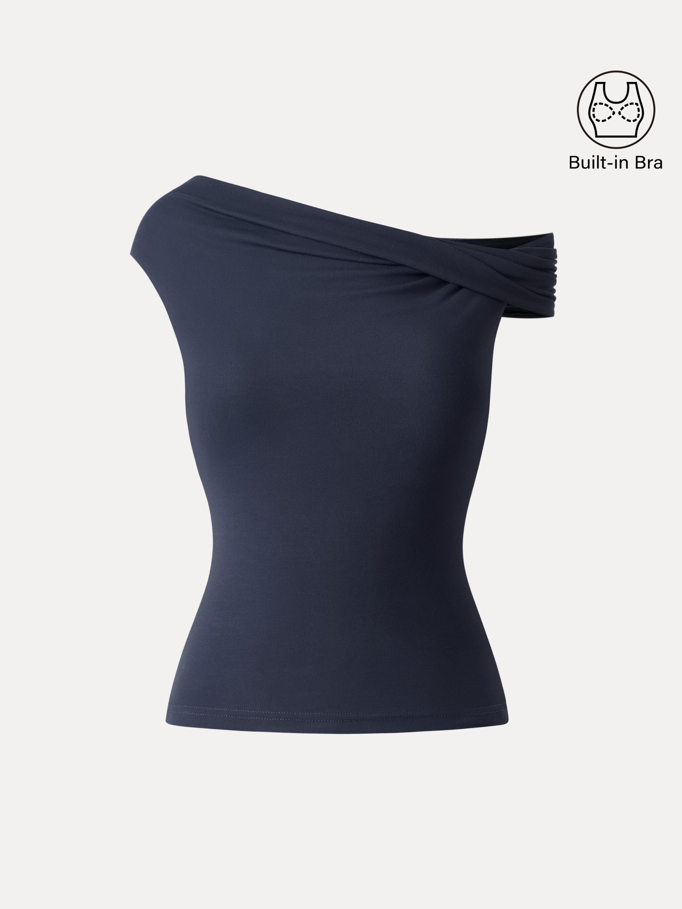 Multi-wear Versatile Necklines Brami Top Midnight Navy – Women > Tops > Bra Tops | FormaLuxe