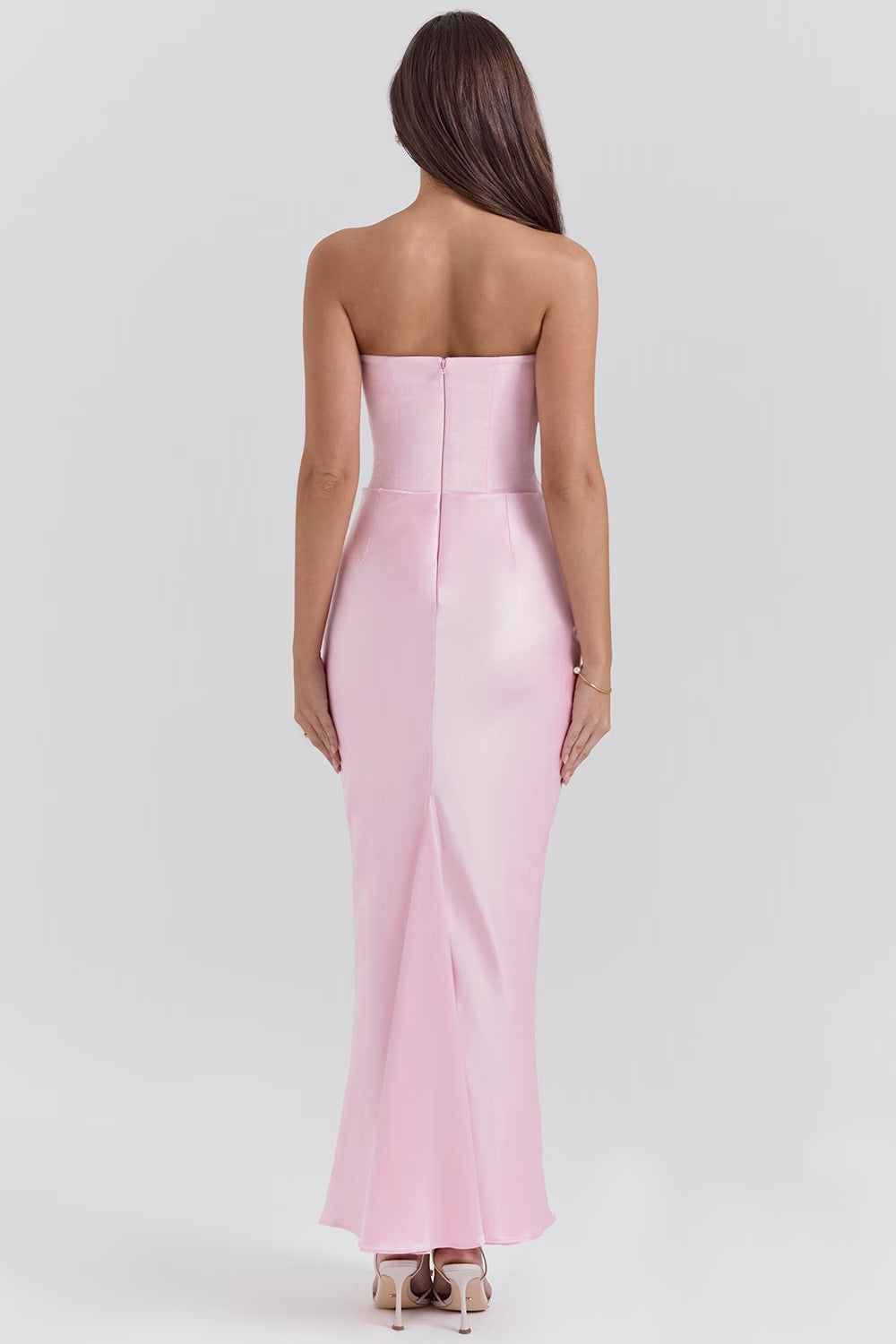 Tessa | Trägerloses Maxikleid Black | FormaLuxe