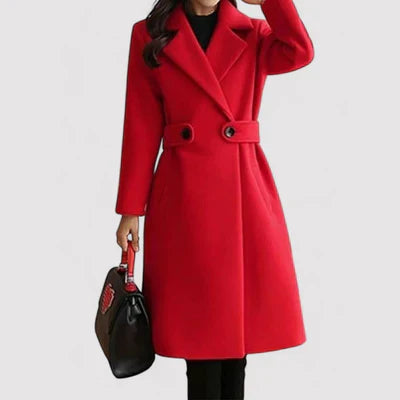 Alison | Der Gürteltop Eleganzmantel Beige – coat | FormaLuxe