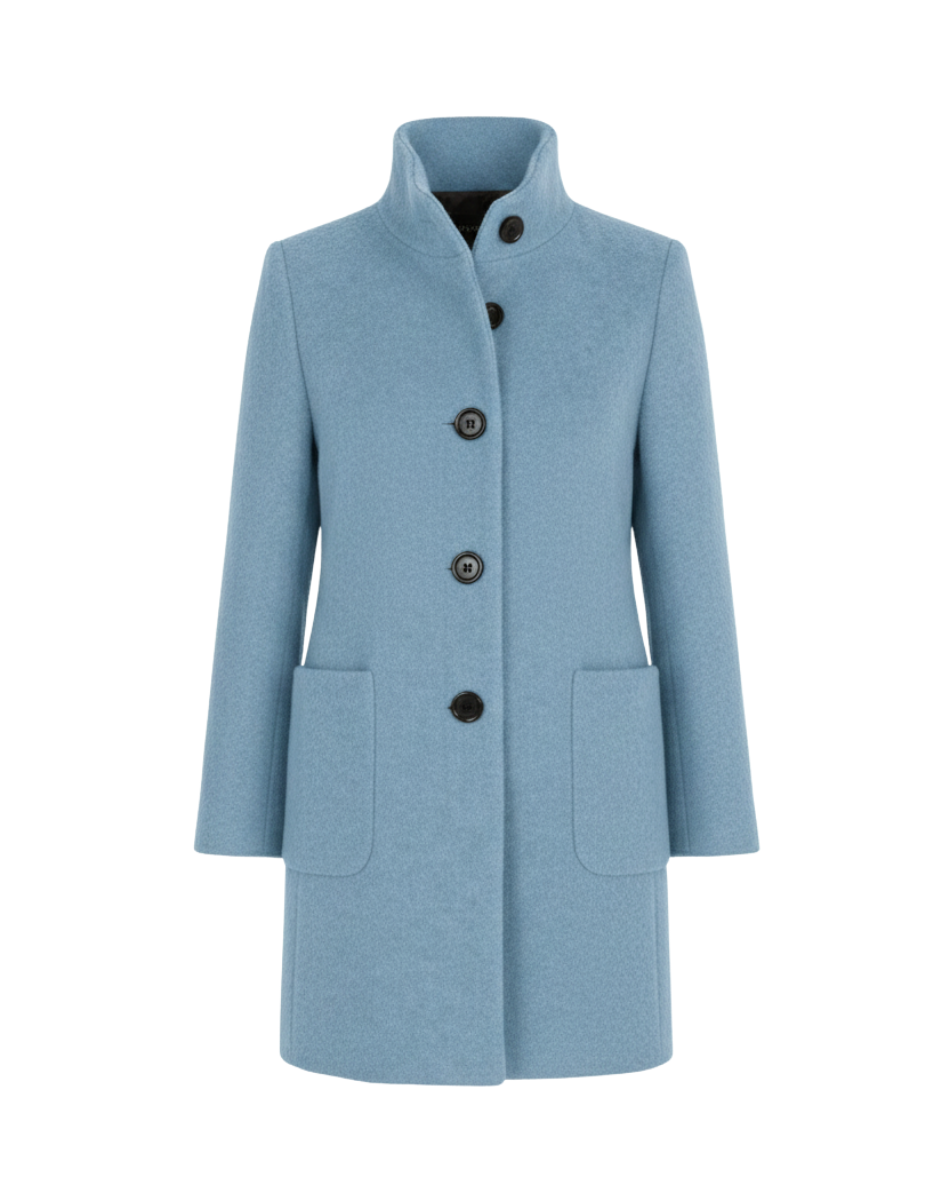 Harper Women’s Cold-Weather Blend Coat Blue (Almost sold out) | FormaLuxe