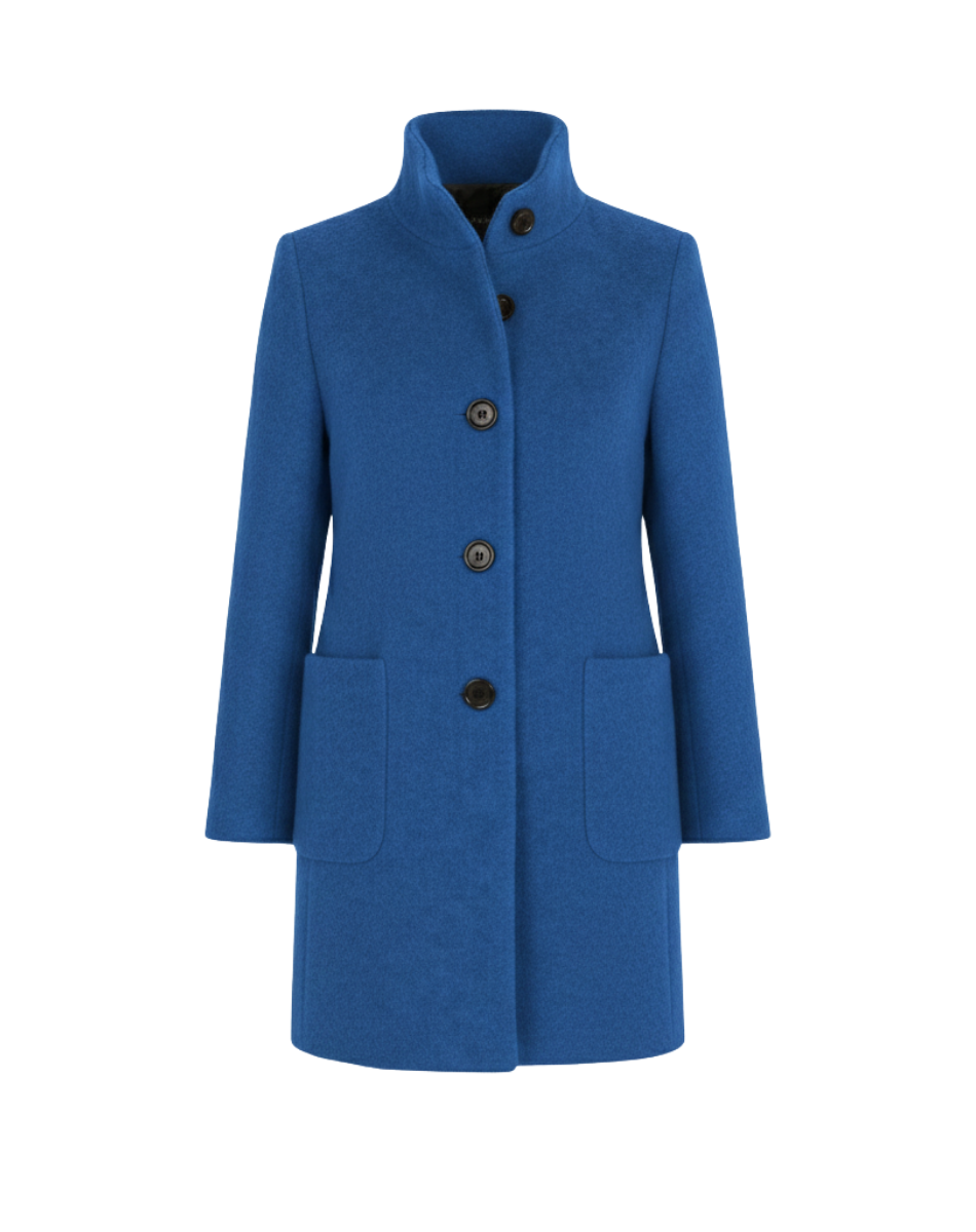 Harper Women’s Cold-Weather Blend Coat Blue (Almost sold out) | FormaLuxe