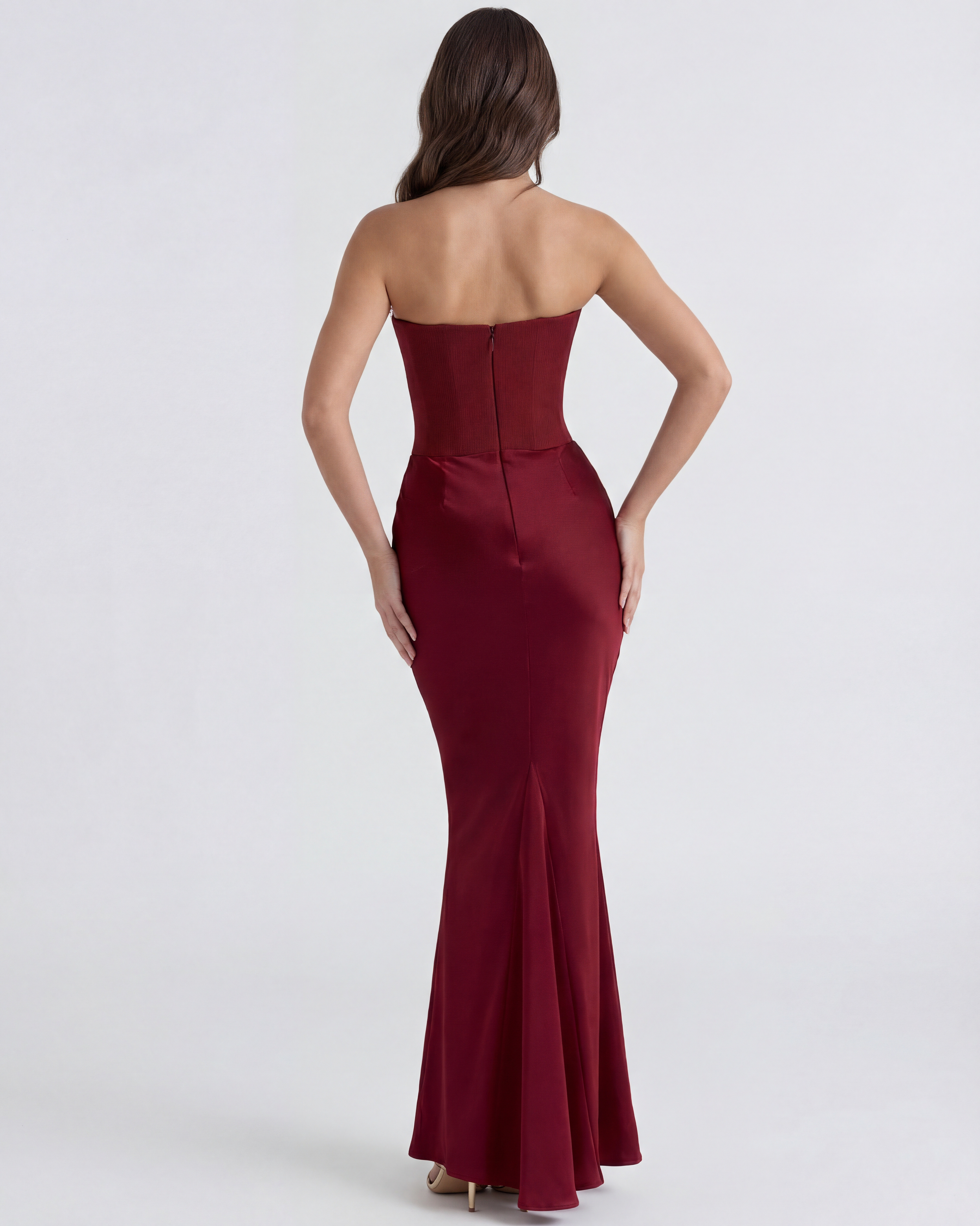 Rowsa Kleid Weinrot | FormaLuxe