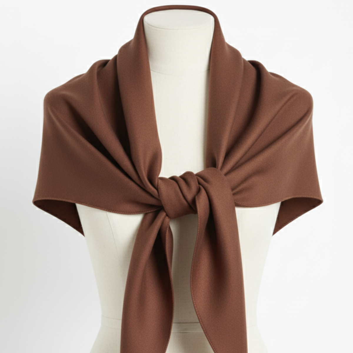 Unifarbener Premium-Damenschal Schwarz | FormaLuxe