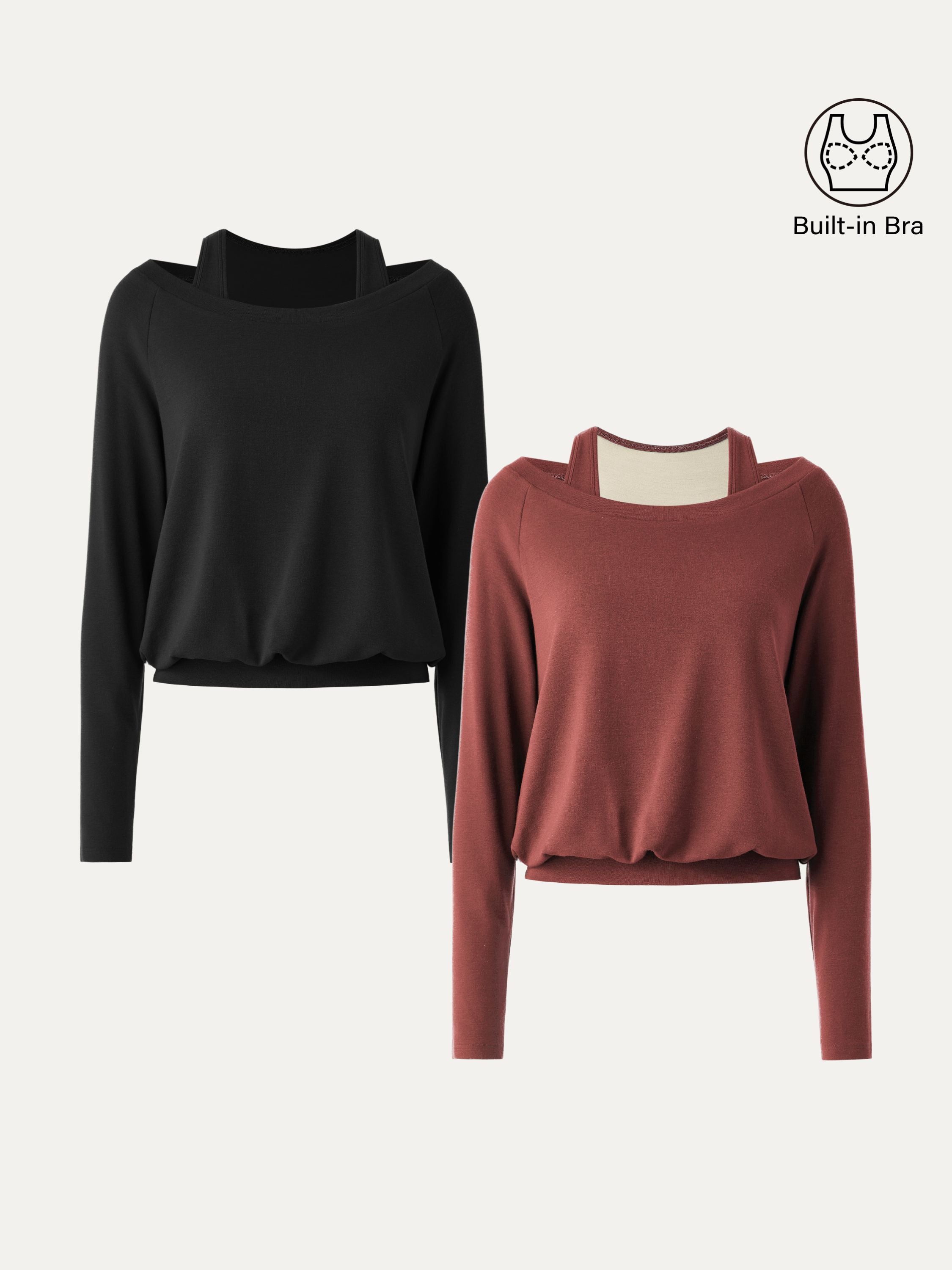 LiteWarm Multi-Wear Layering Brami Top Off White – Women > Tops > Bra Tops | FormaLuxe