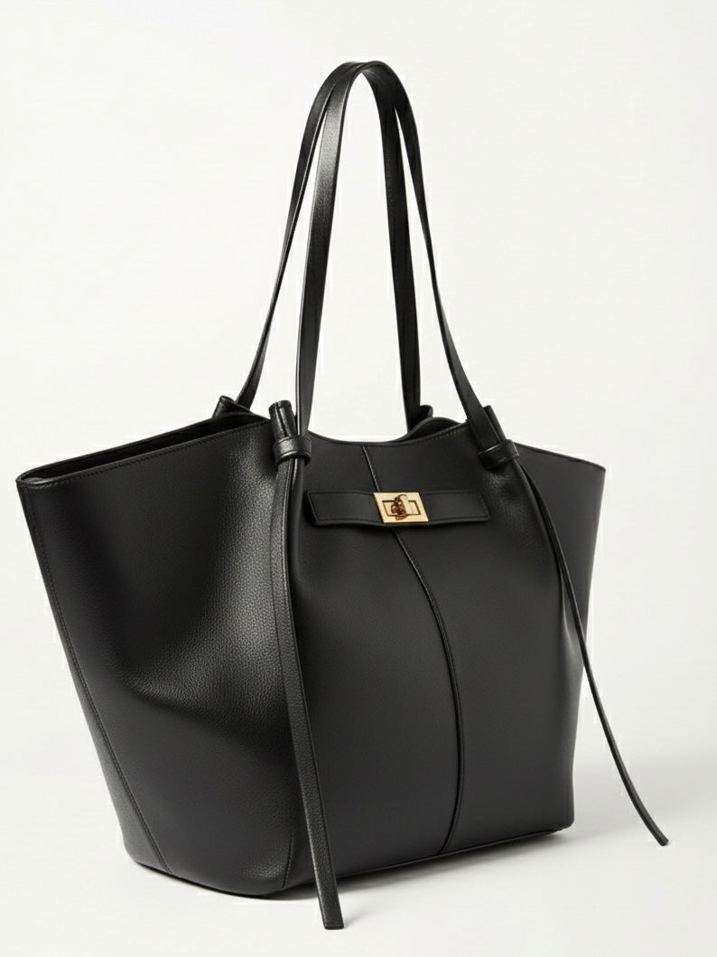 Adèle | Sac cabas en cuir Noir – Adele | Sac cabas en cuir noir | FormaLuxe